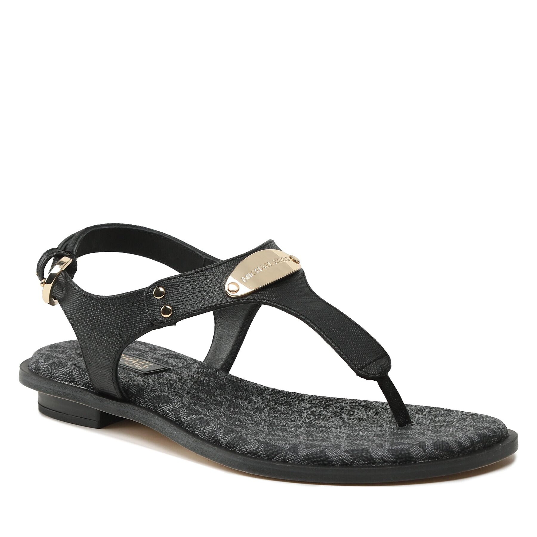 MICHAEL Michael Kors Сандали Mk Plate Thong 40R3MKFA2L Черен - Pepit.bg