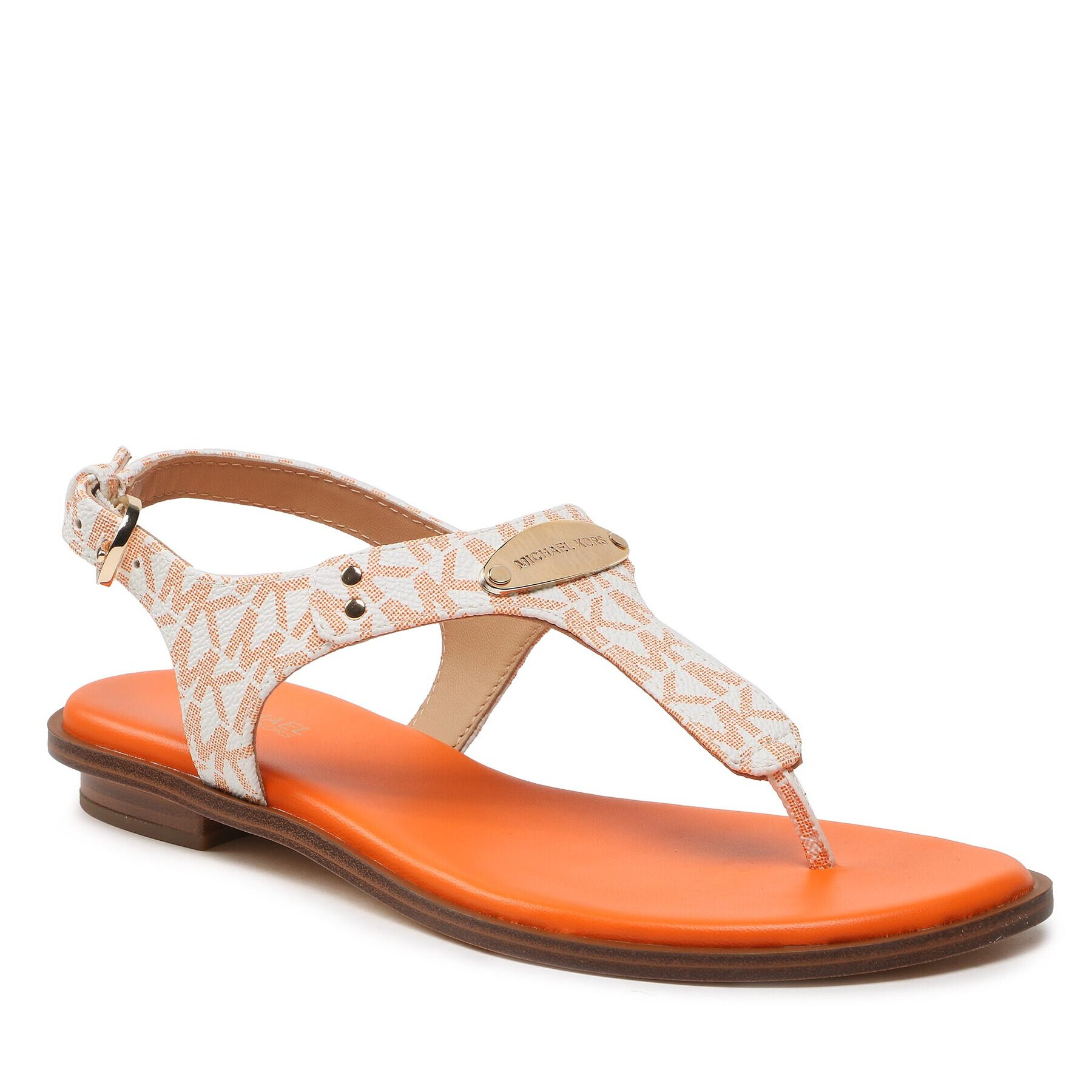 MICHAEL Michael Kors Сандали Mk Plate Thong 40R5MKFA1B Бял - Pepit.bg