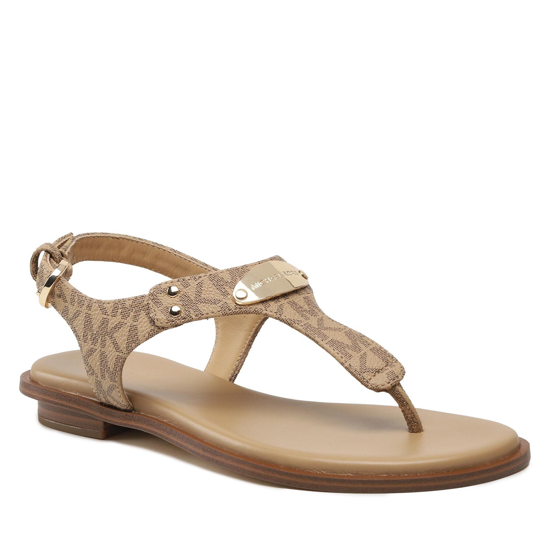MICHAEL Michael Kors Сандали Mk Plate Thong 40R5MKFA1B Кафяв - Pepit.bg