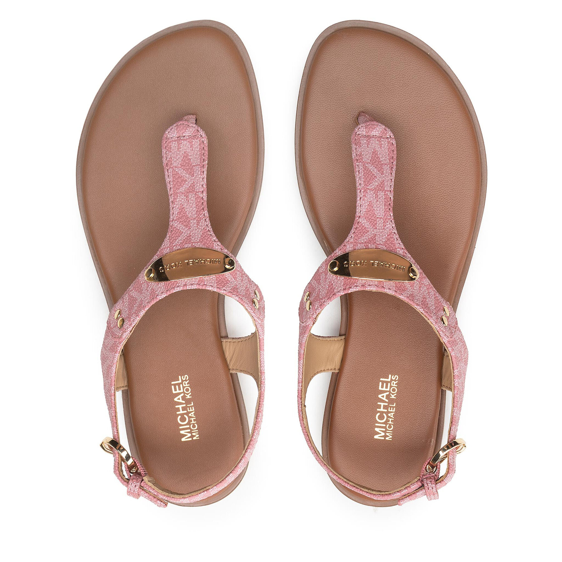 MICHAEL Michael Kors Сандали Mk Plate Thong 40R5MKFA1B Розов - Pepit.bg