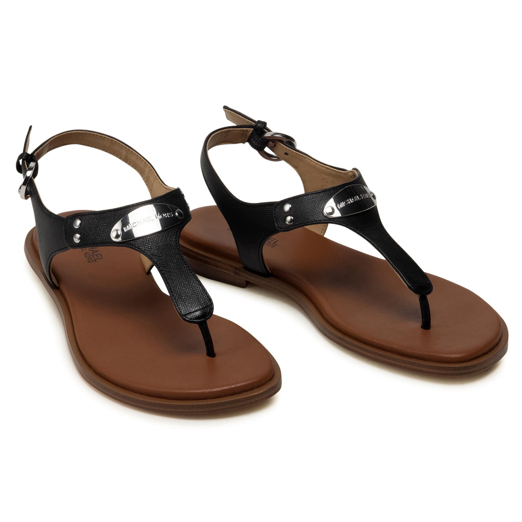 MICHAEL Michael Kors Сандали Plate Thong 40U2MKFA1L Черен - Pepit.bg