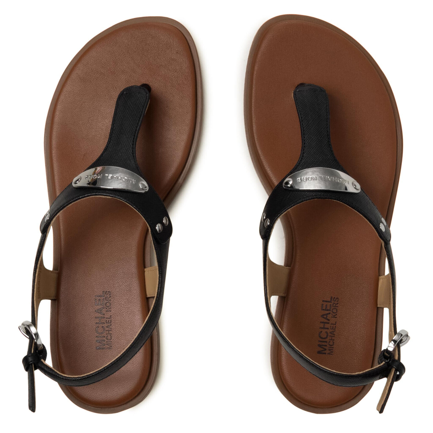 MICHAEL Michael Kors Сандали Plate Thong 40U2MKFA1L Черен - Pepit.bg