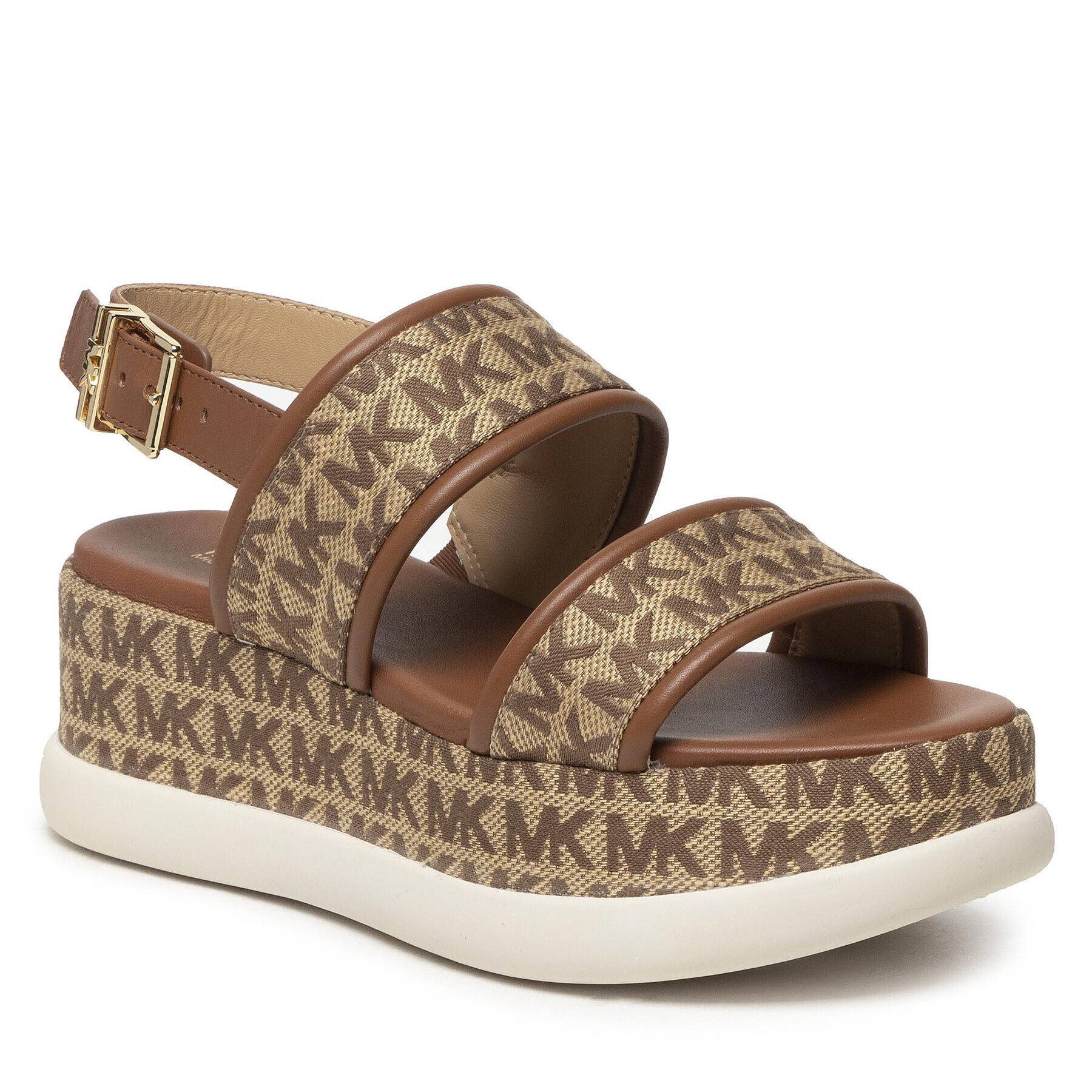 MICHAEL Michael Kors Сандали Presley Platform Sandal 40S2PRFA1Y Кафяв - Pepit.bg