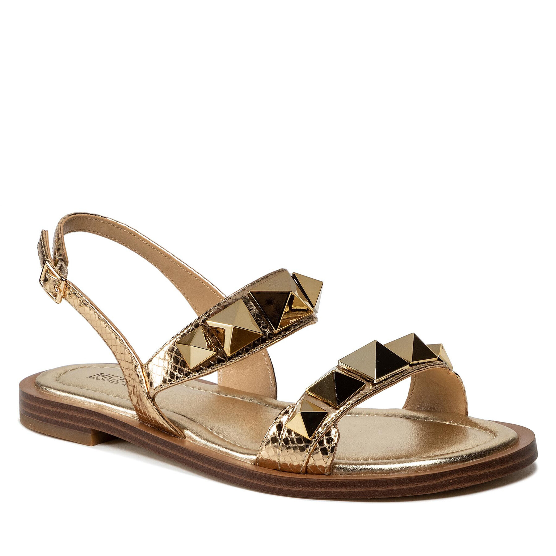 MICHAEL Michael Kors Сандали Wren Flat Sandal 40S2WRFA1M Златист - Pepit.bg