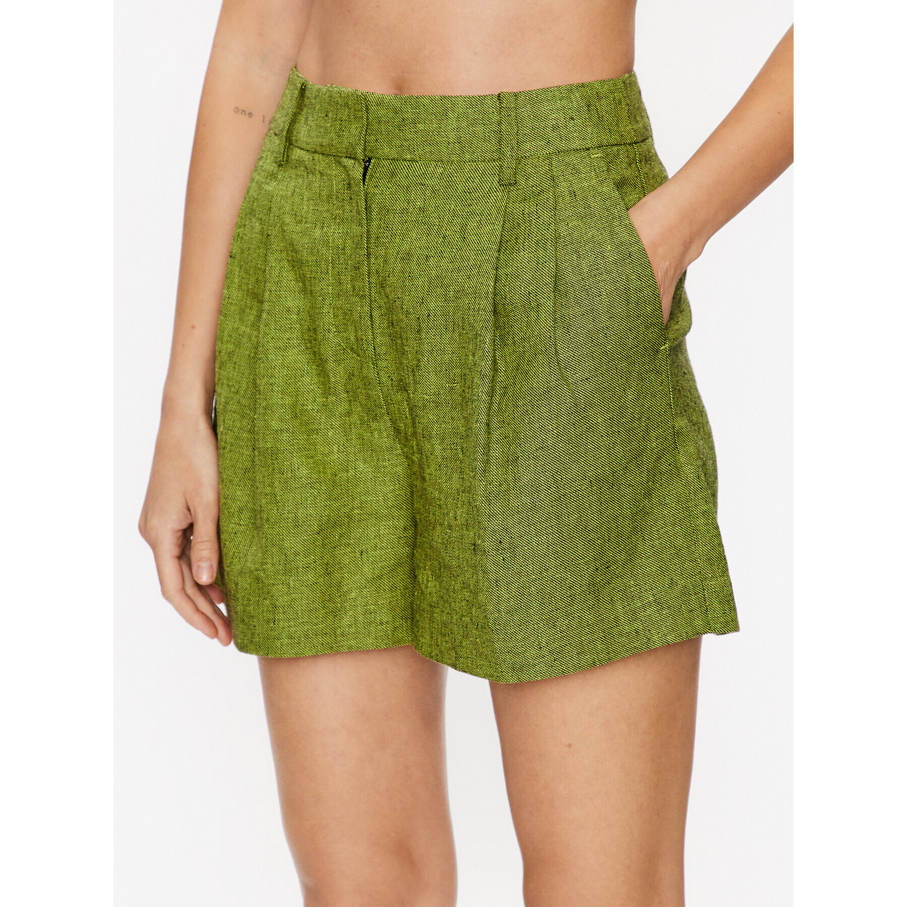 MICHAEL Michael Kors Шорти от плат MS330124LP Зелен Relaxed Fit - Pepit.bg