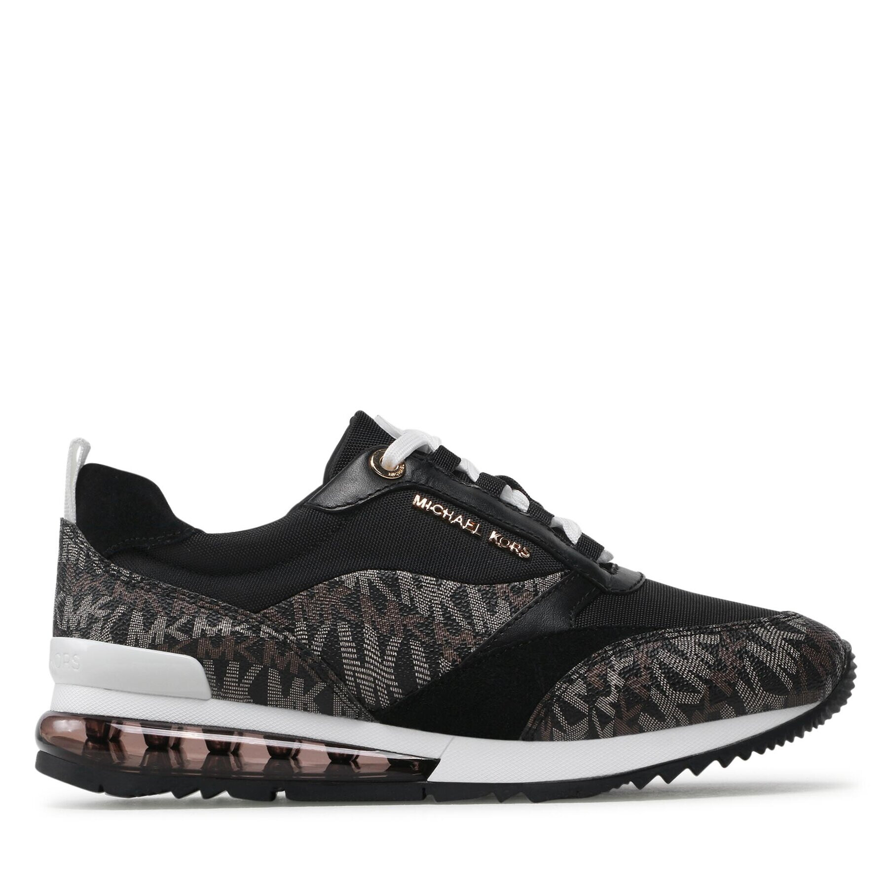 MICHAEL Michael Kors Сникърси Allie Stride Trainer 43F2ALFS7B Черен - Pepit.bg