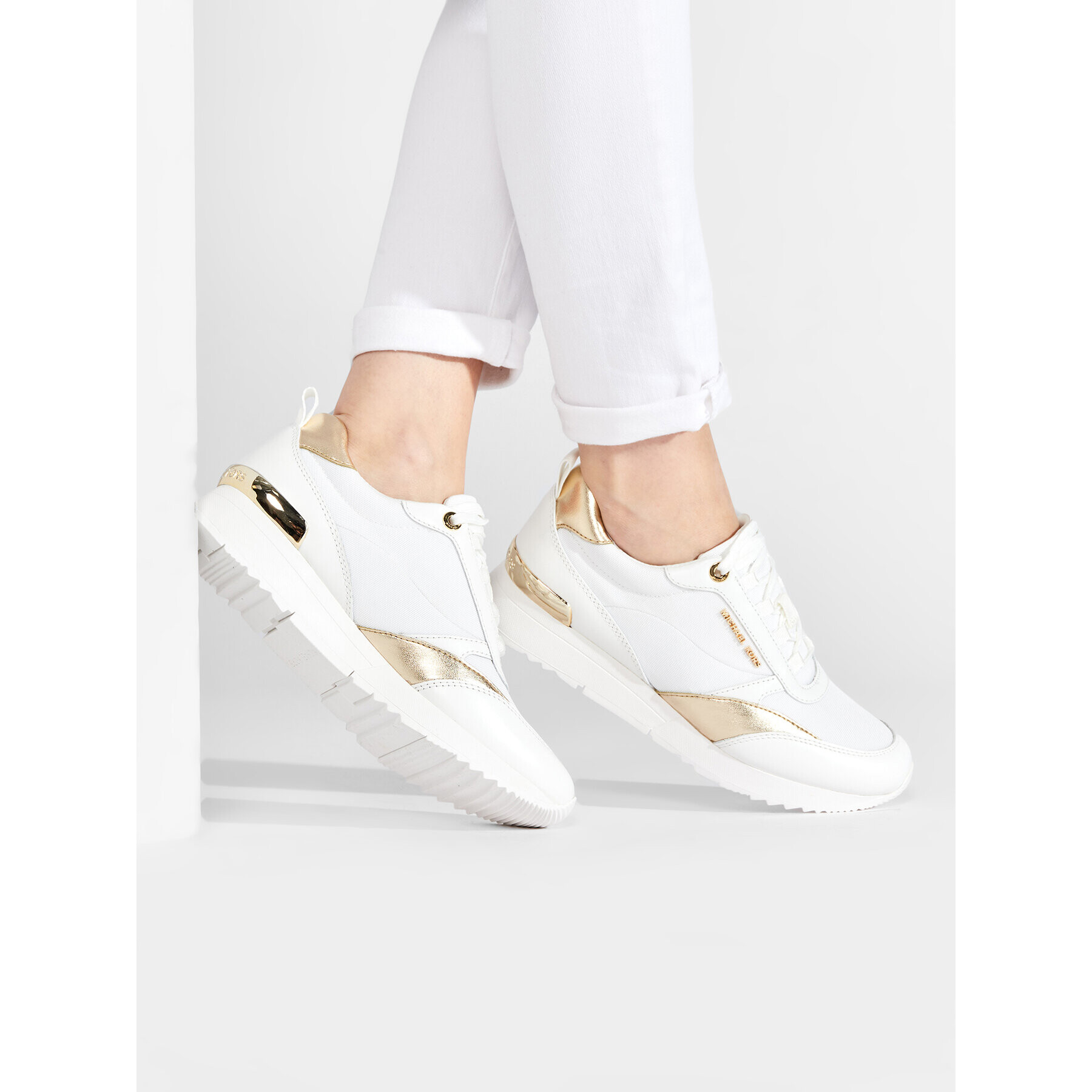 MICHAEL Michael Kors Сникърси Allie Stride Trainer 43T2ALFS1D Бял - Pepit.bg