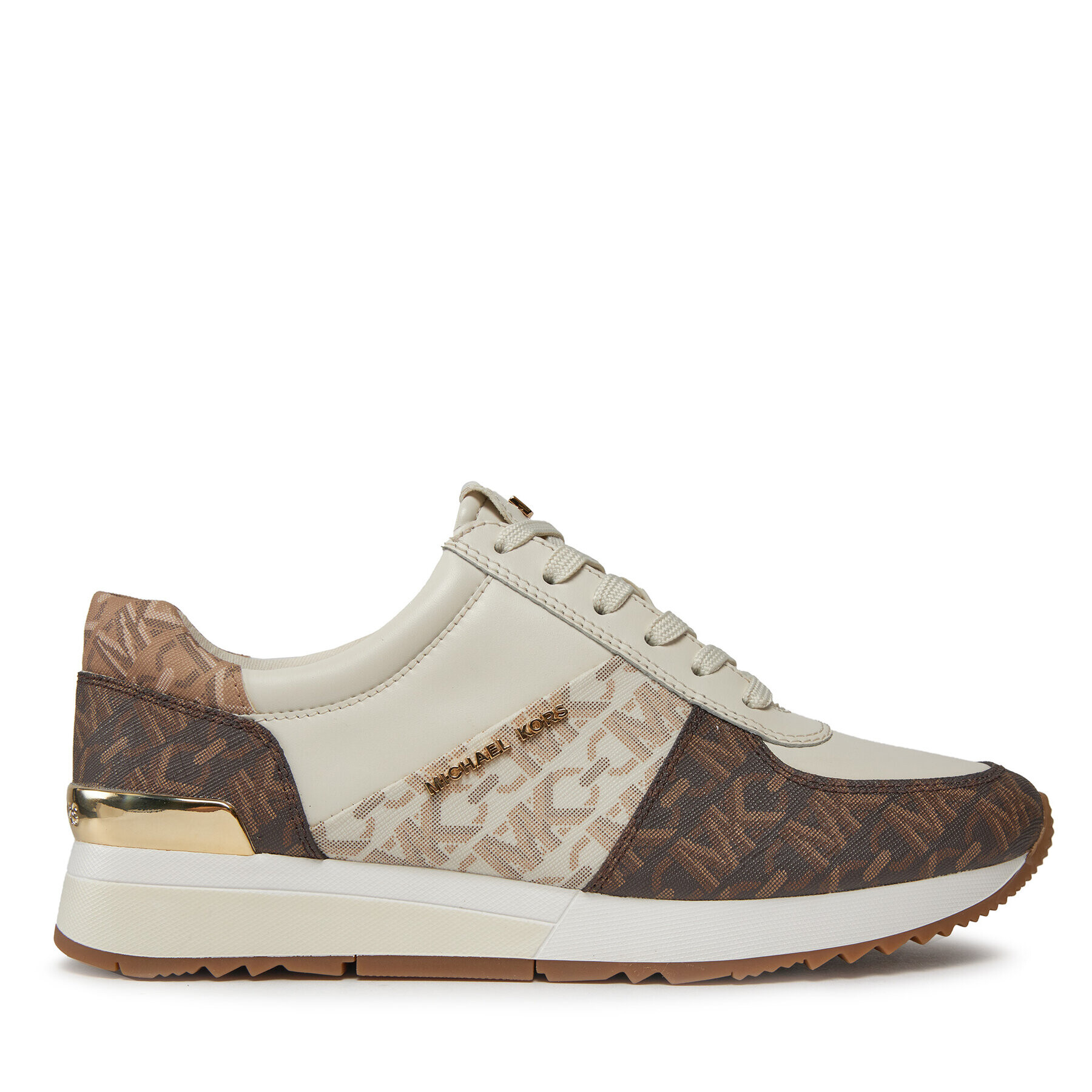MICHAEL Michael Kors Сникърси Allie Trainer 43H3ALFS1B Бежов - Pepit.bg