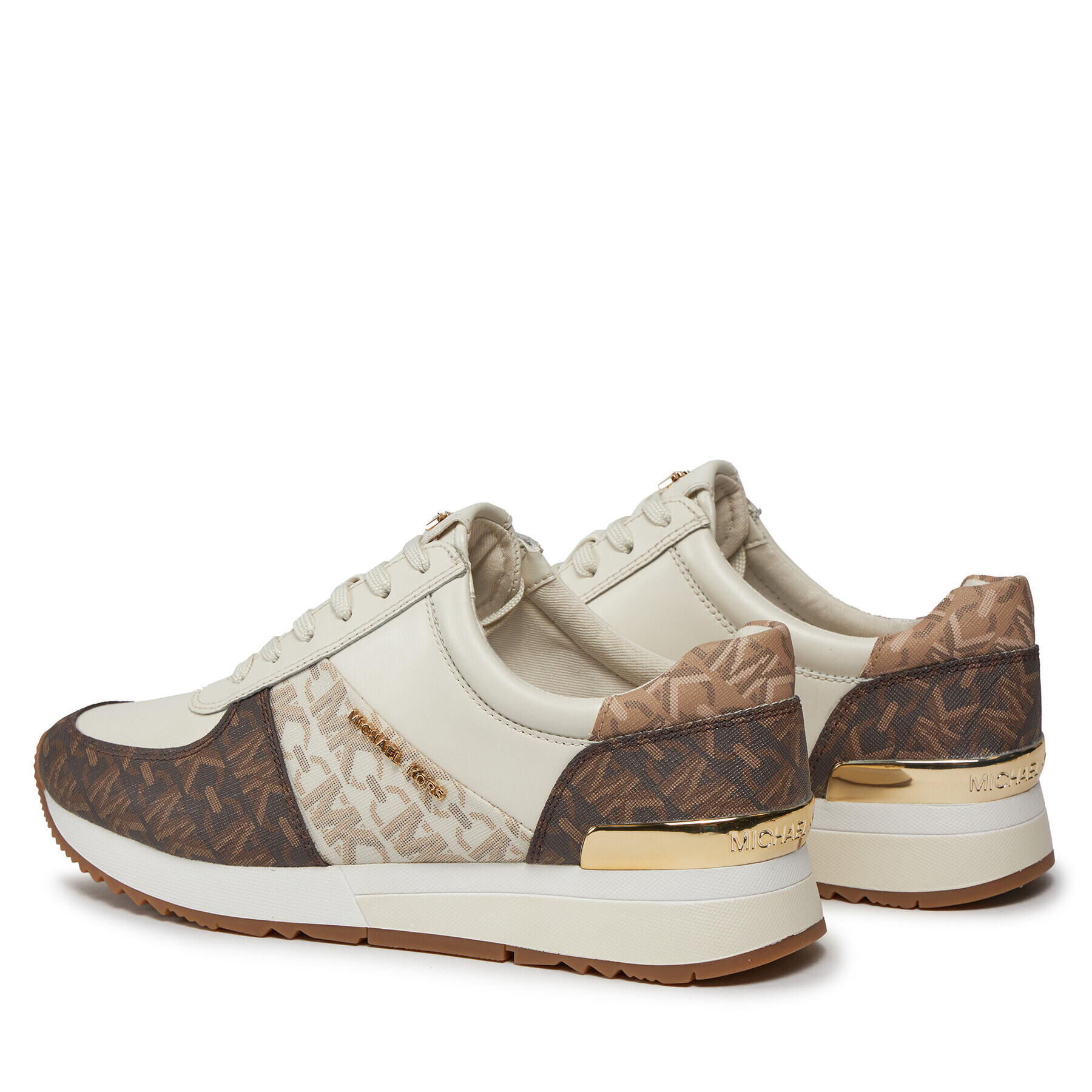 MICHAEL Michael Kors Сникърси Allie Trainer 43H3ALFS1B Бежов - Pepit.bg