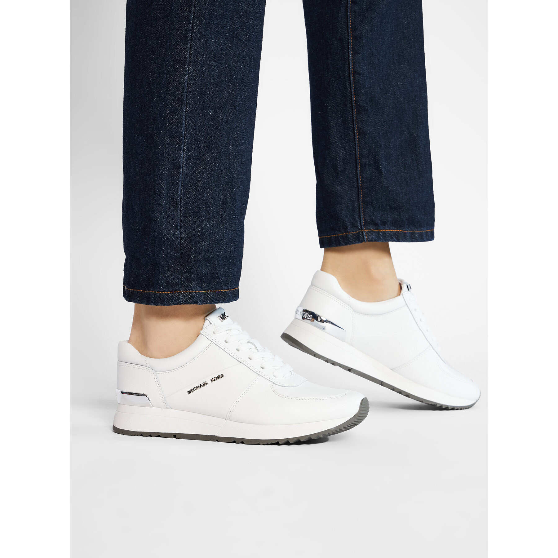 MICHAEL Michael Kors Сникърси Allie Trainer 43R5ALFP3L Бял - Pepit.bg