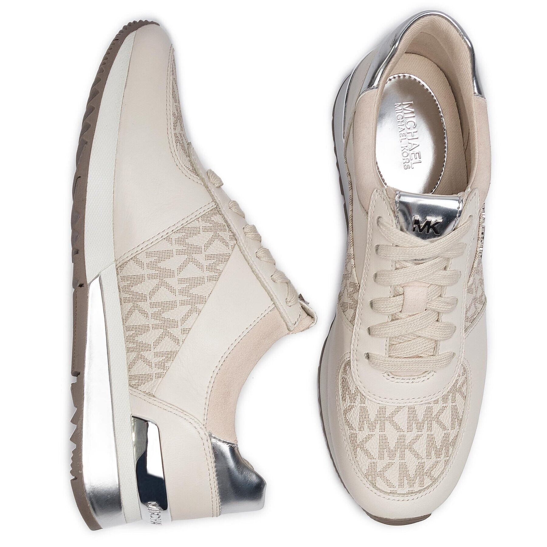 MICHAEL Michael Kors Сникърси Allie Wrap 43R6ALFP2B Бежов - Pepit.bg