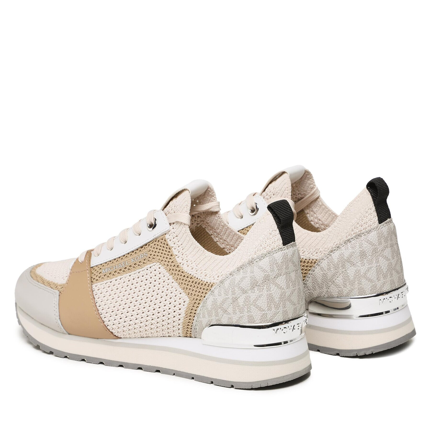 MICHAEL Michael Kors Сникърси Billie Knit Trainer 43S3BIFS3D Бежов - Pepit.bg