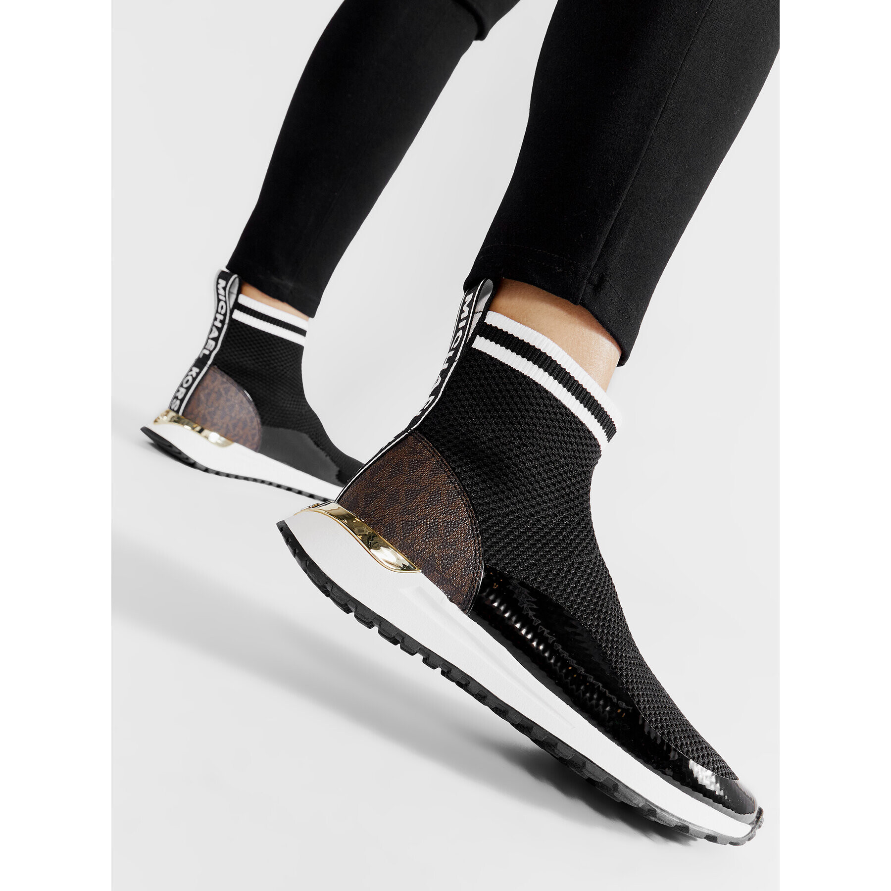 MICHAEL Michael Kors Сникърси Bodie Bootie 43R2BDFE7D Черен - Pepit.bg