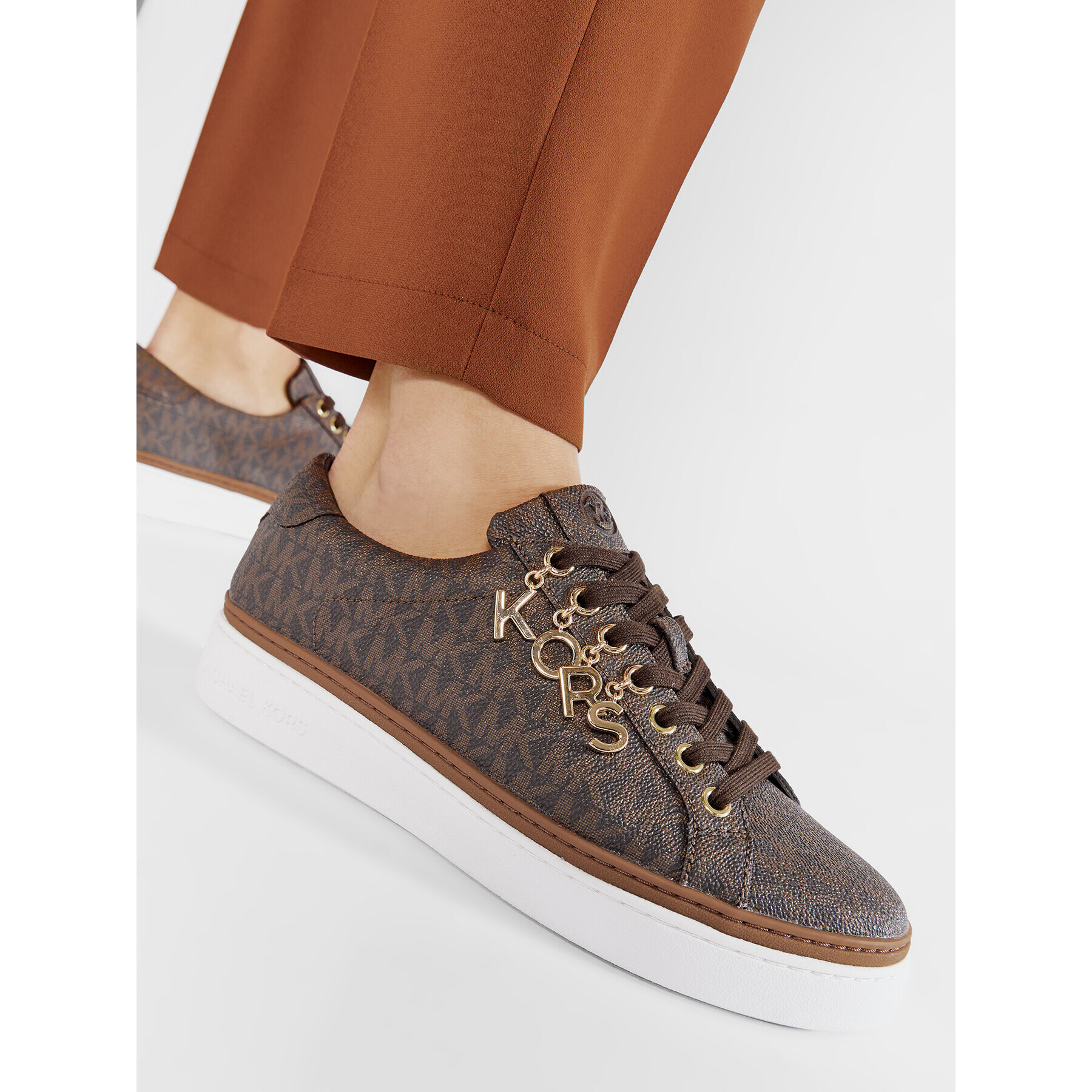 MICHAEL Michael Kors Сникърси Champan Lace Up 43R2CHFS4B Кафяв - Pepit.bg