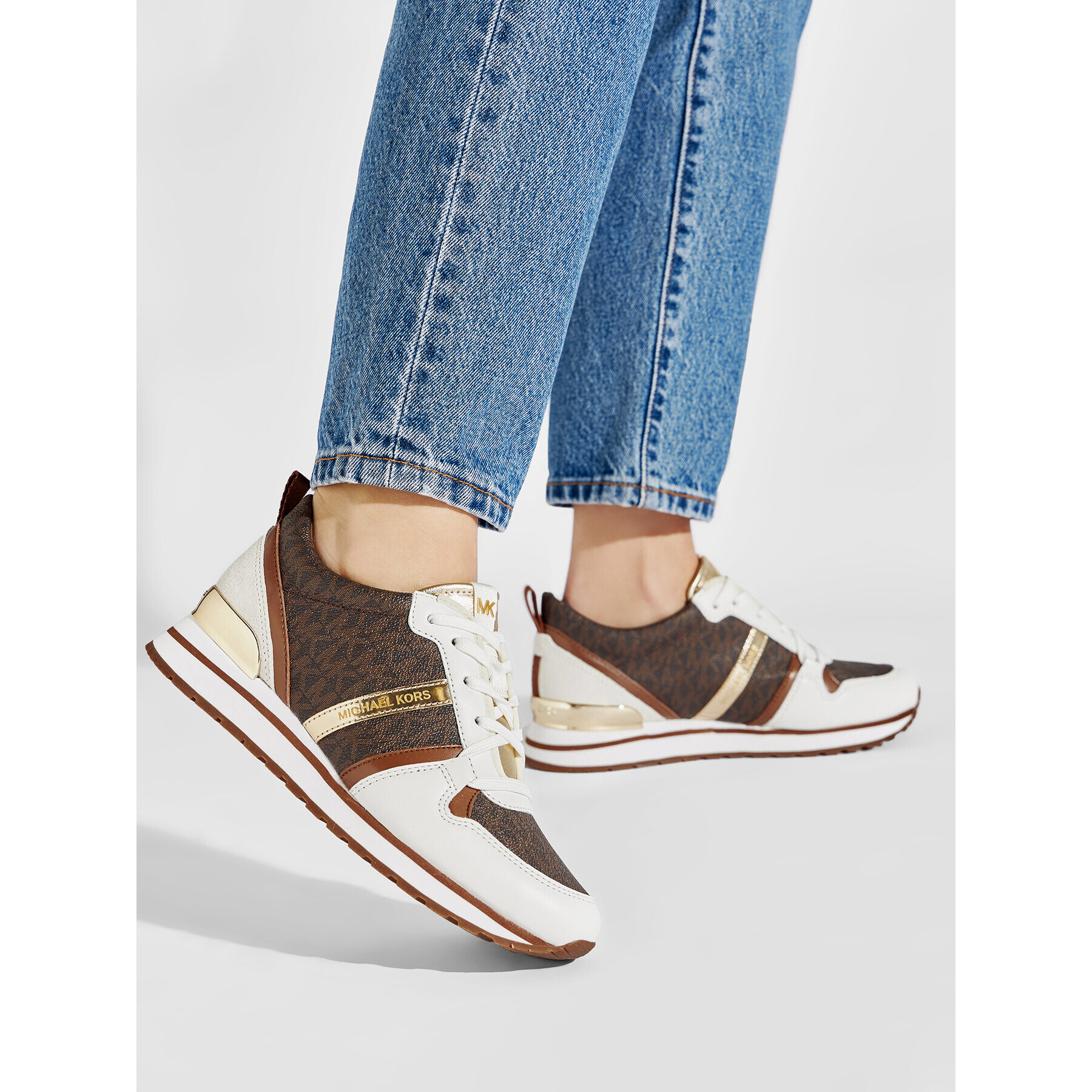 MICHAEL Michael Kors Сникърси Dash Trainer 43S2DAFS1B Кафяв - Pepit.bg