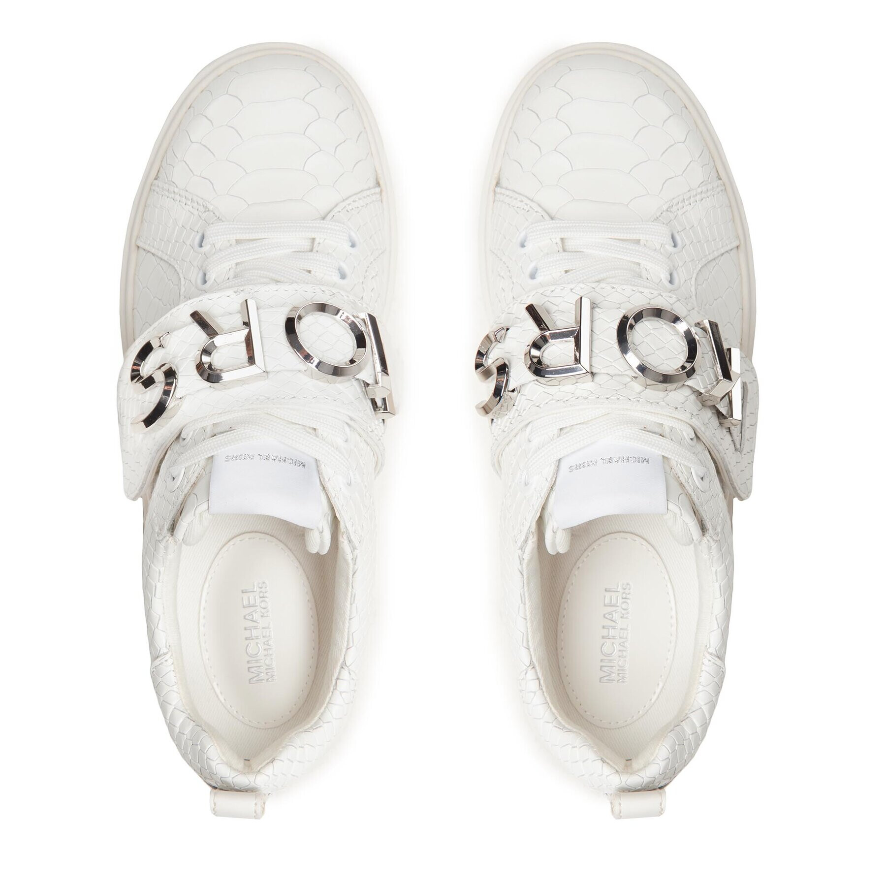MICHAEL Michael Kors Сникърси Emmet Strap Lace Up 43R3EMFS1E Бял - Pepit.bg
