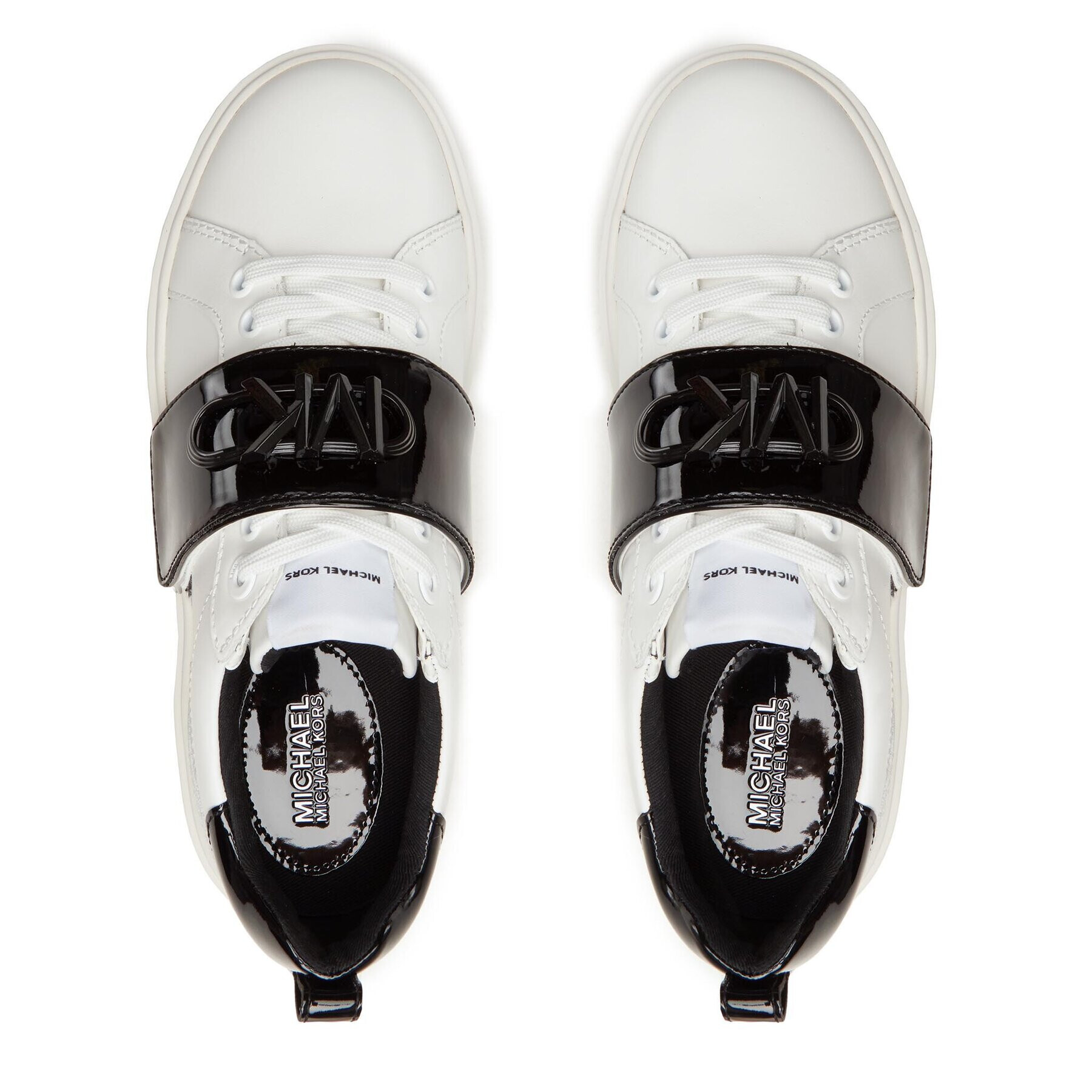 MICHAEL Michael Kors Сникърси Emmet Strap Lace Up 43R3EMFS1L Бял - Pepit.bg