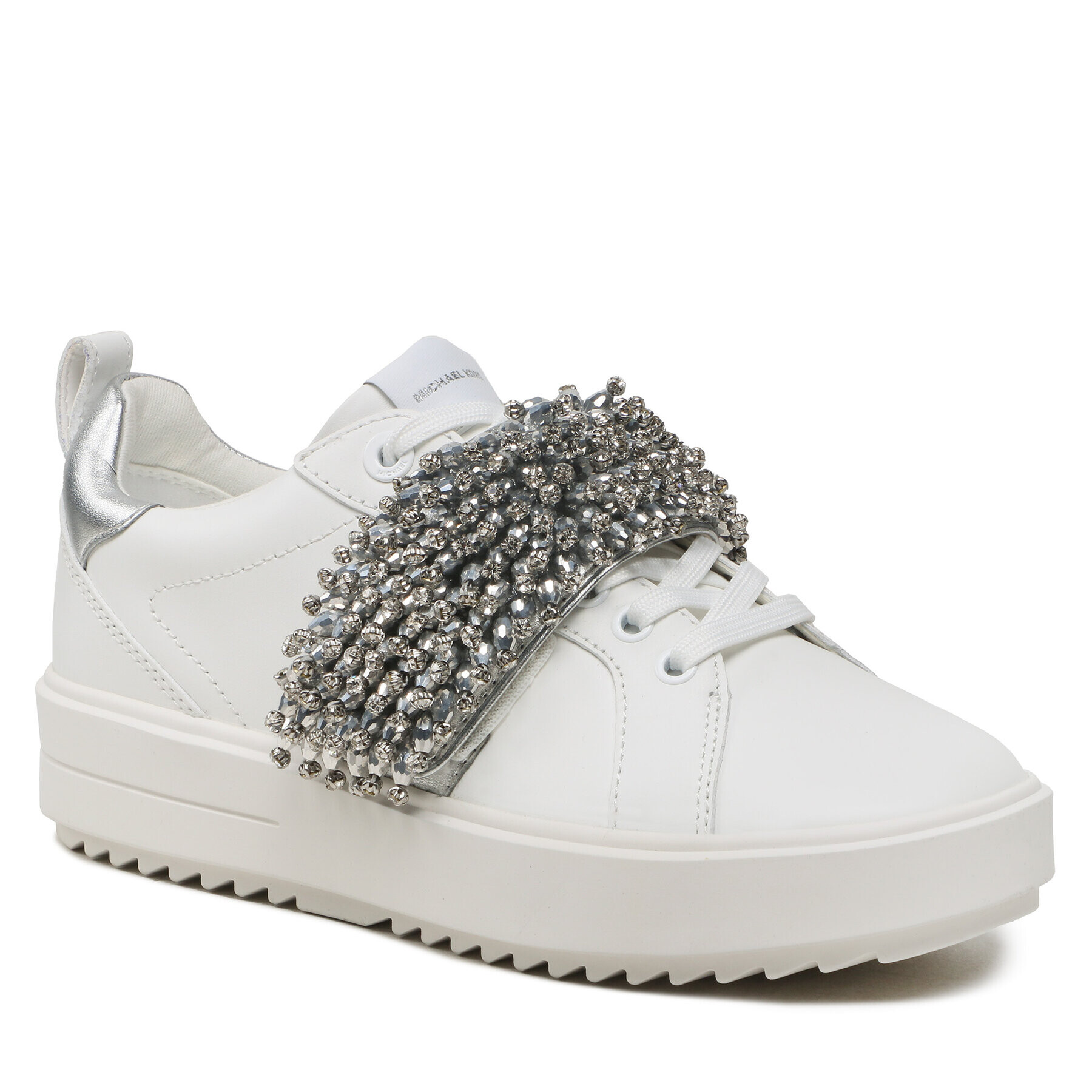 MICHAEL Michael Kors Сникърси Emmett Strap Lace Up 43S3EMFS3L Бял - Pepit.bg