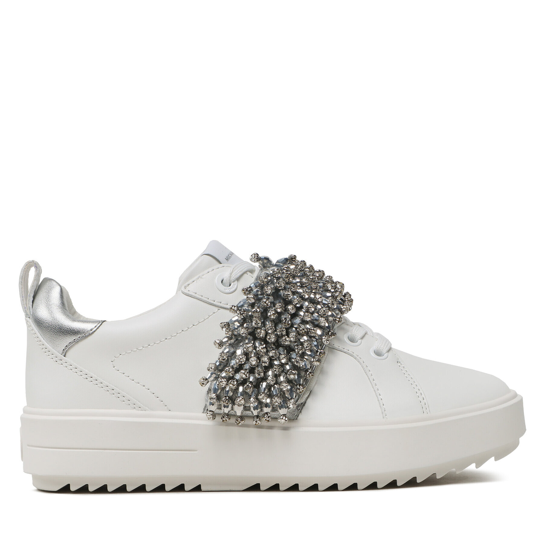 MICHAEL Michael Kors Сникърси Emmett Strap Lace Up 43S3EMFS3L Бял - Pepit.bg
