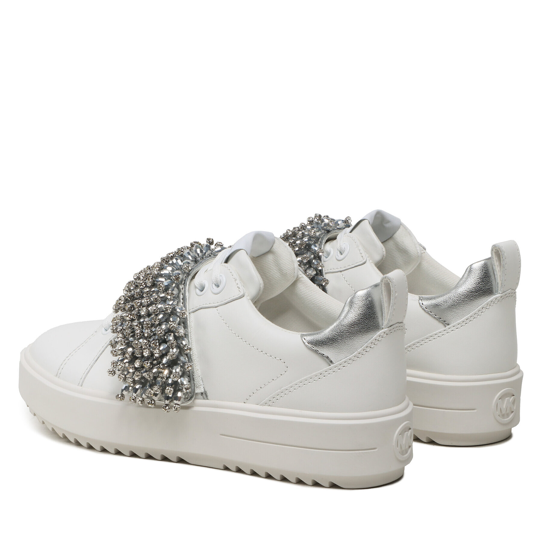 MICHAEL Michael Kors Сникърси Emmett Strap Lace Up 43S3EMFS3L Бял - Pepit.bg