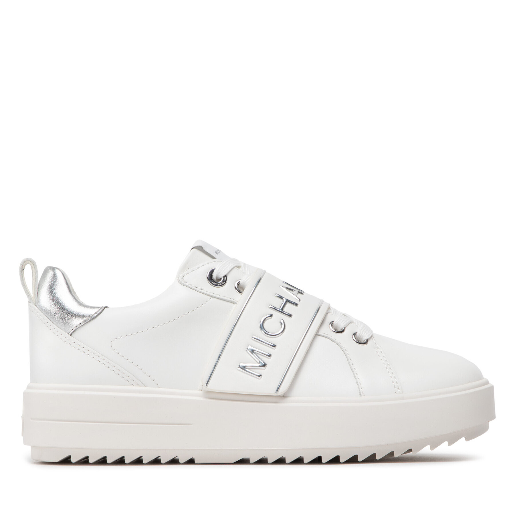 MICHAEL Michael Kors Сникърси Emmett Strap Lace Up 43T2ETFS4L Бял - Pepit.bg