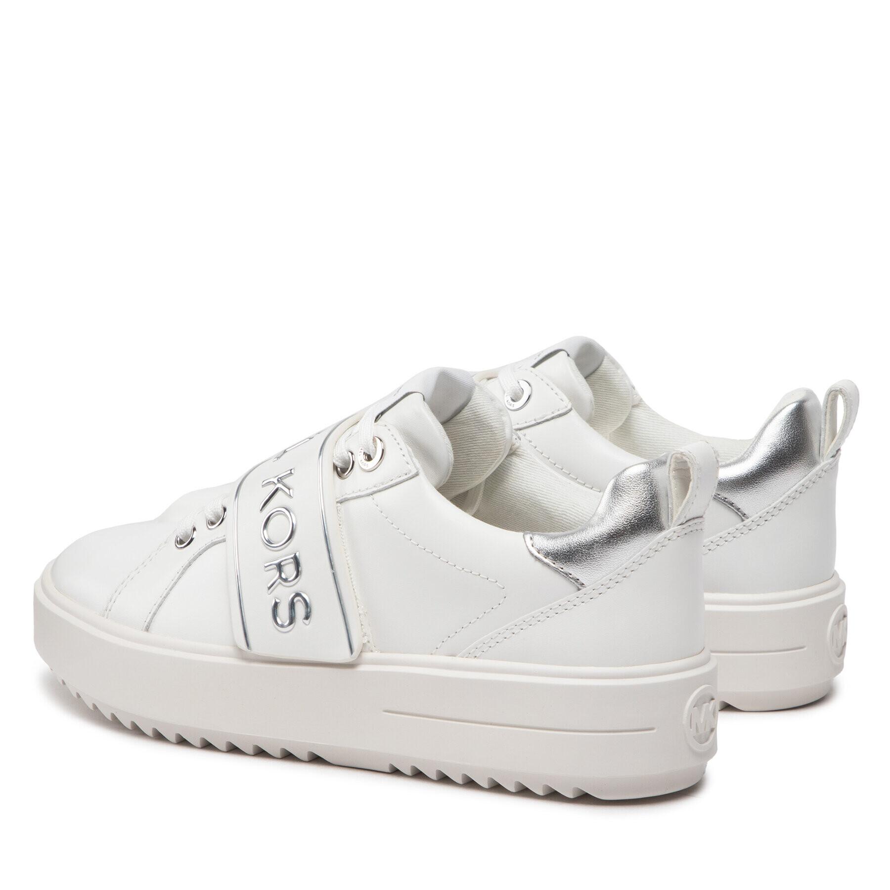 MICHAEL Michael Kors Сникърси Emmett Strap Lace Up 43T2ETFS4L Бял - Pepit.bg