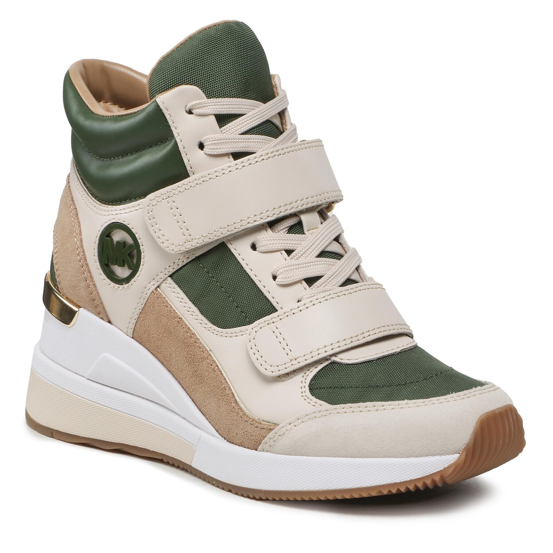 MICHAEL Michael Kors Сникърси Gentry High Top 43F3GYFE2D Бежов - Pepit.bg