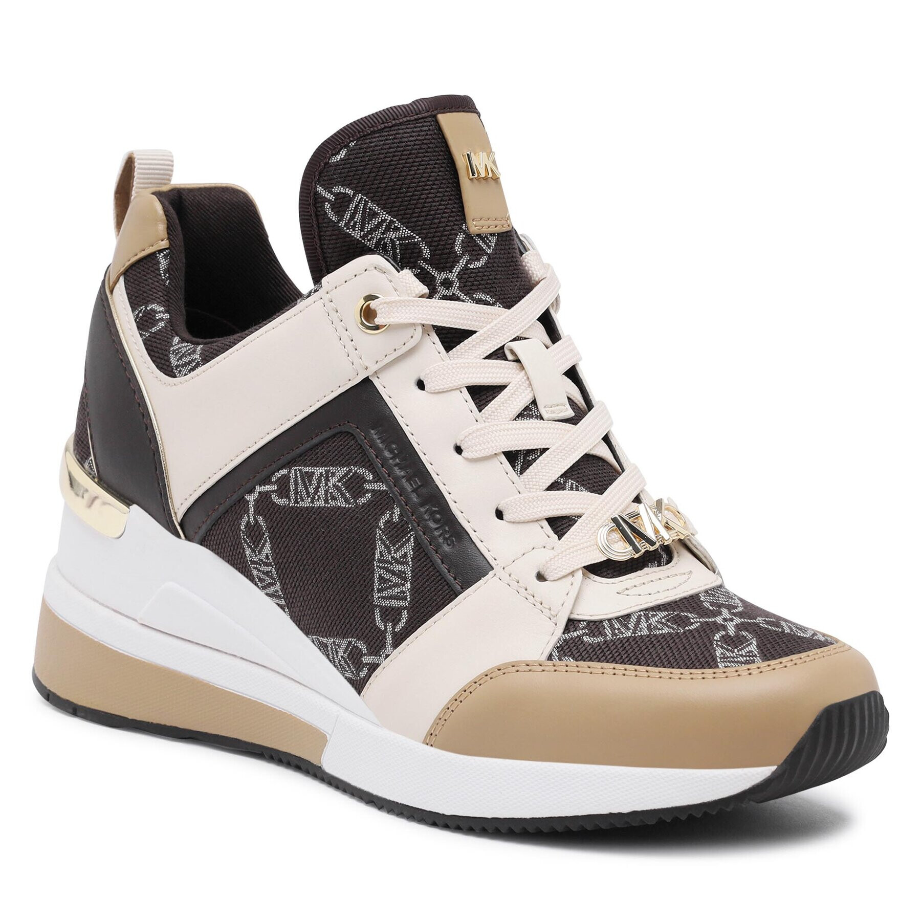 MICHAEL Michael Kors Сникърси Georgie Trainer 43F3GEFS1Y Кафяв - Pepit.bg