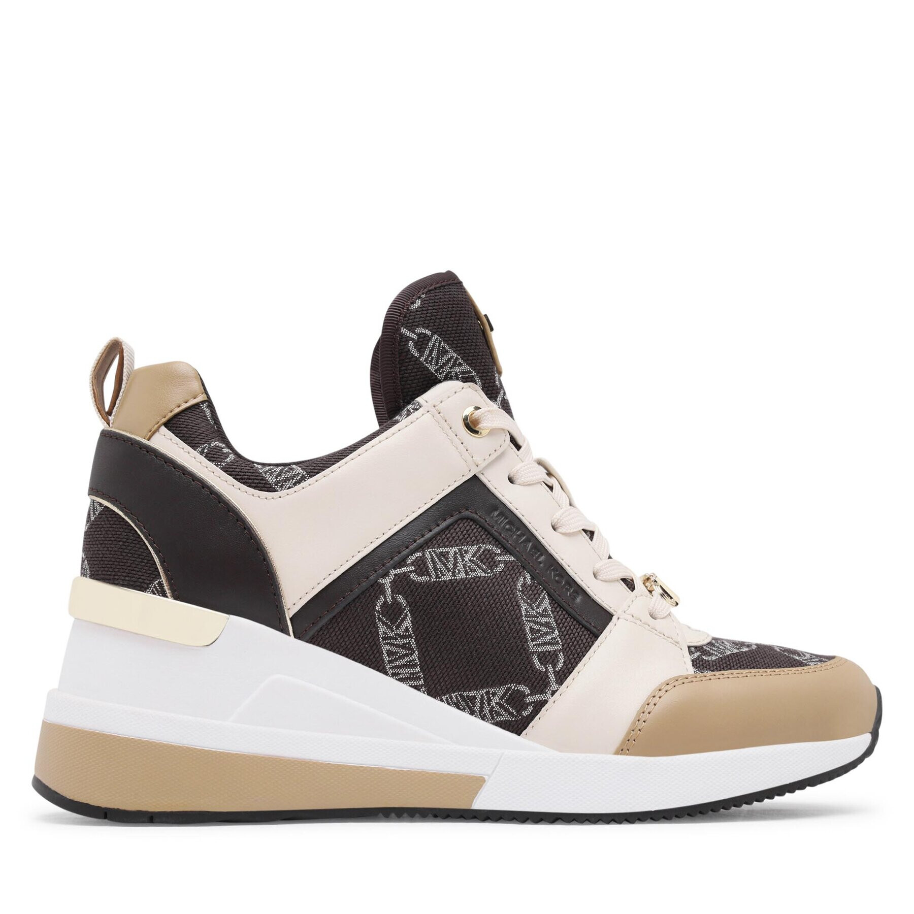 MICHAEL Michael Kors Сникърси Georgie Trainer 43F3GEFS1Y Кафяв - Pepit.bg