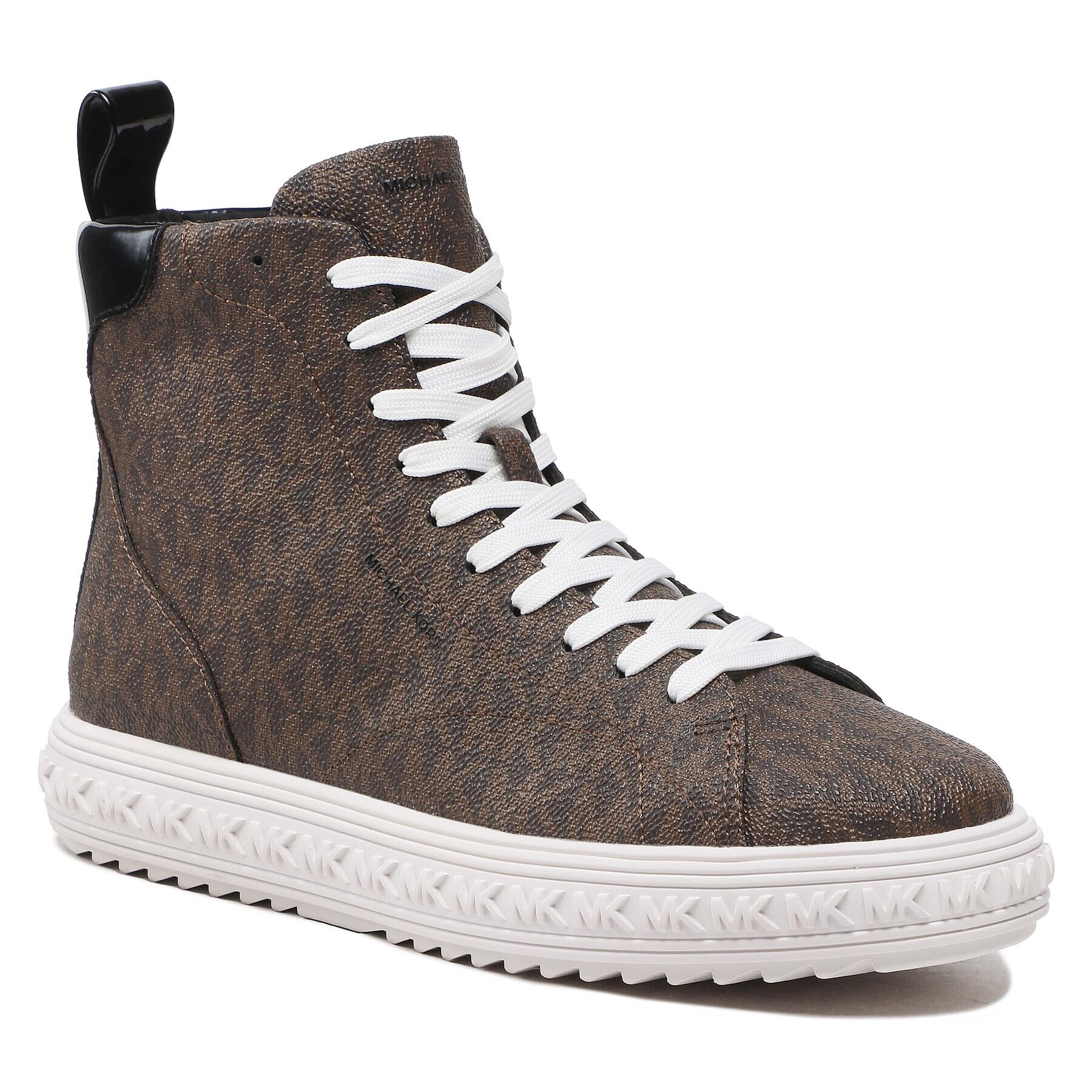 MICHAEL Michael Kors Сникърси Grove High Top 43F2GVFE6B Кафяв - Pepit.bg