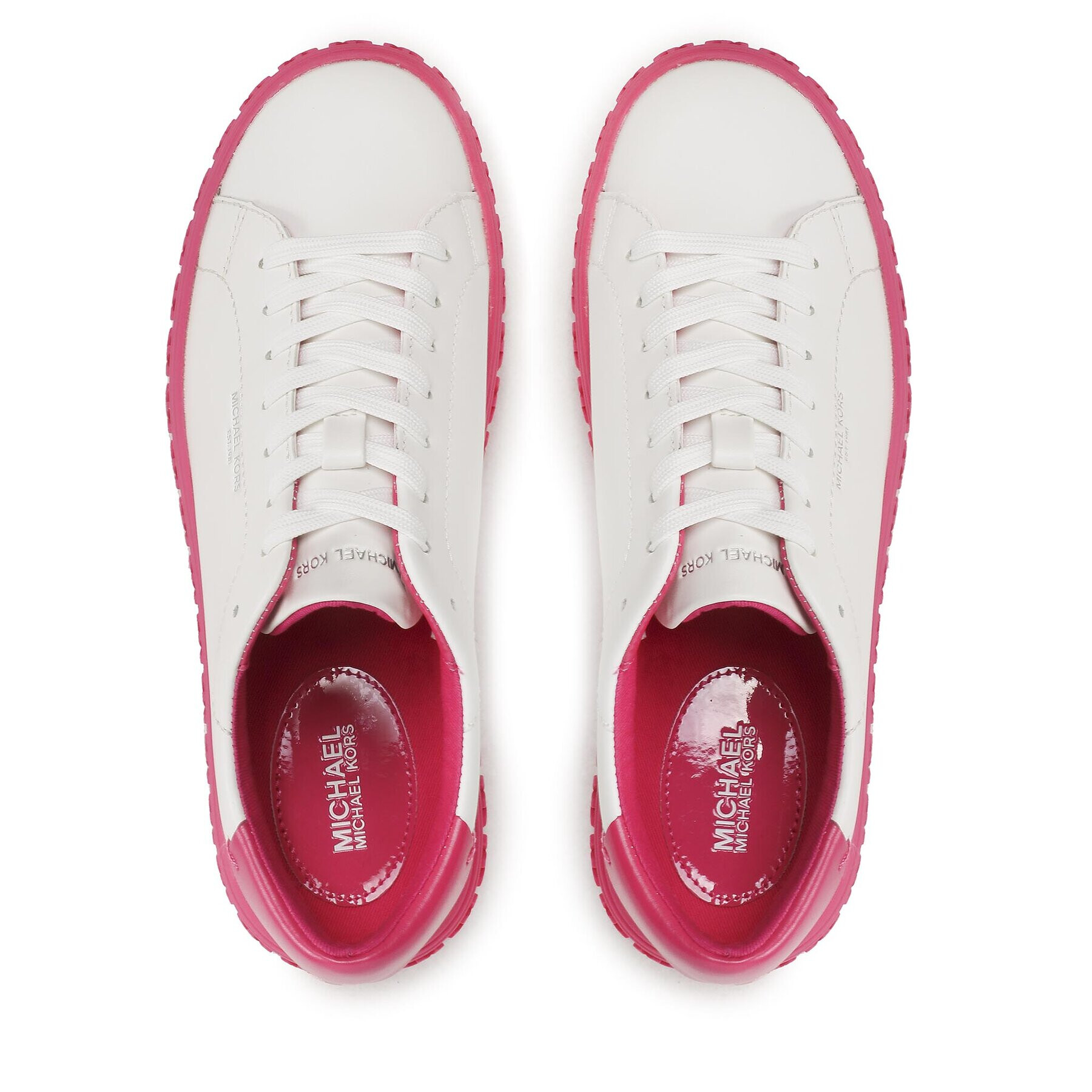 MICHAEL Michael Kors Сникърси Grove LAce Up 43F2GVFS1L Бял - Pepit.bg