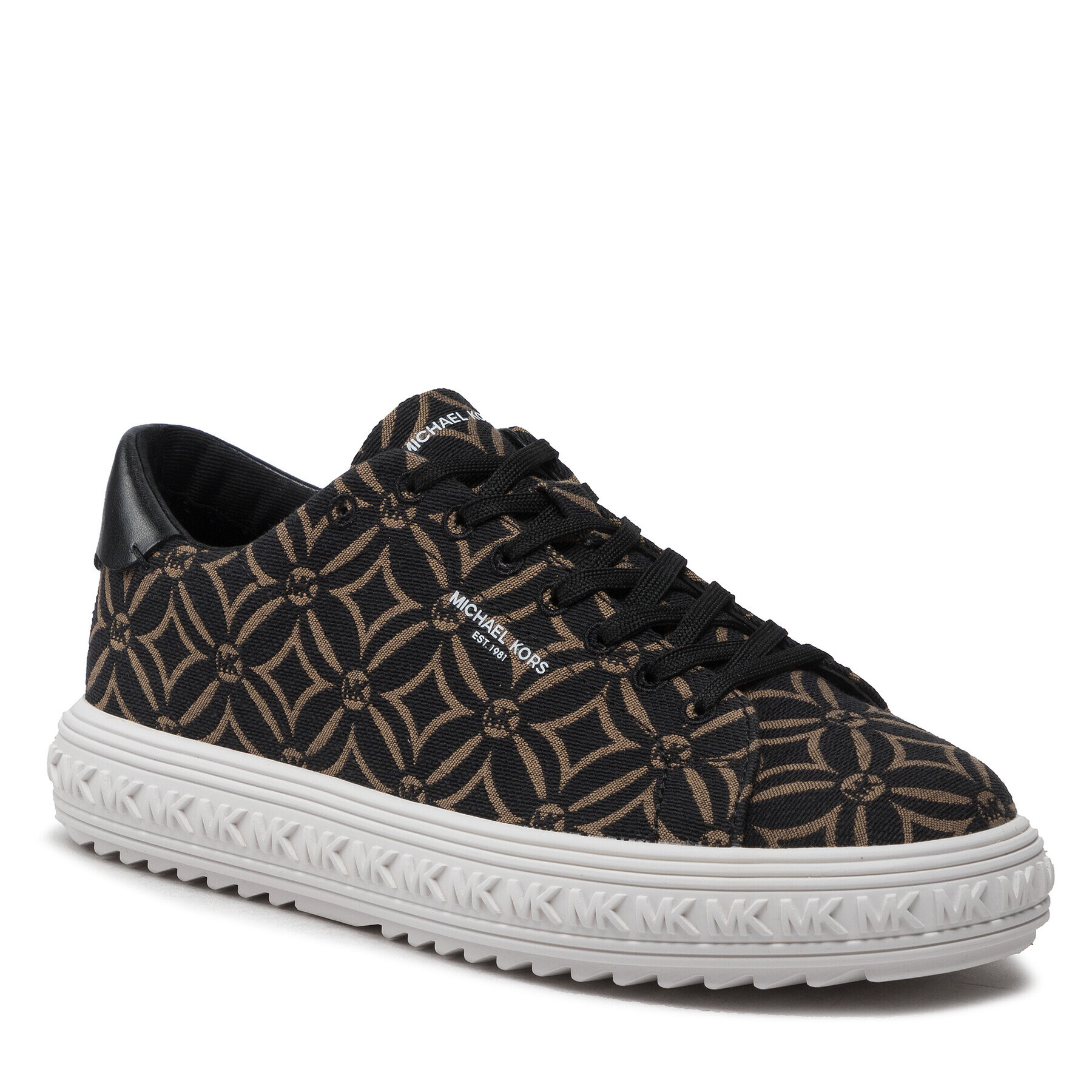 MICHAEL Michael Kors Сникърси Grove Lace Up 43F2GVFS1Y Черен - Pepit.bg
