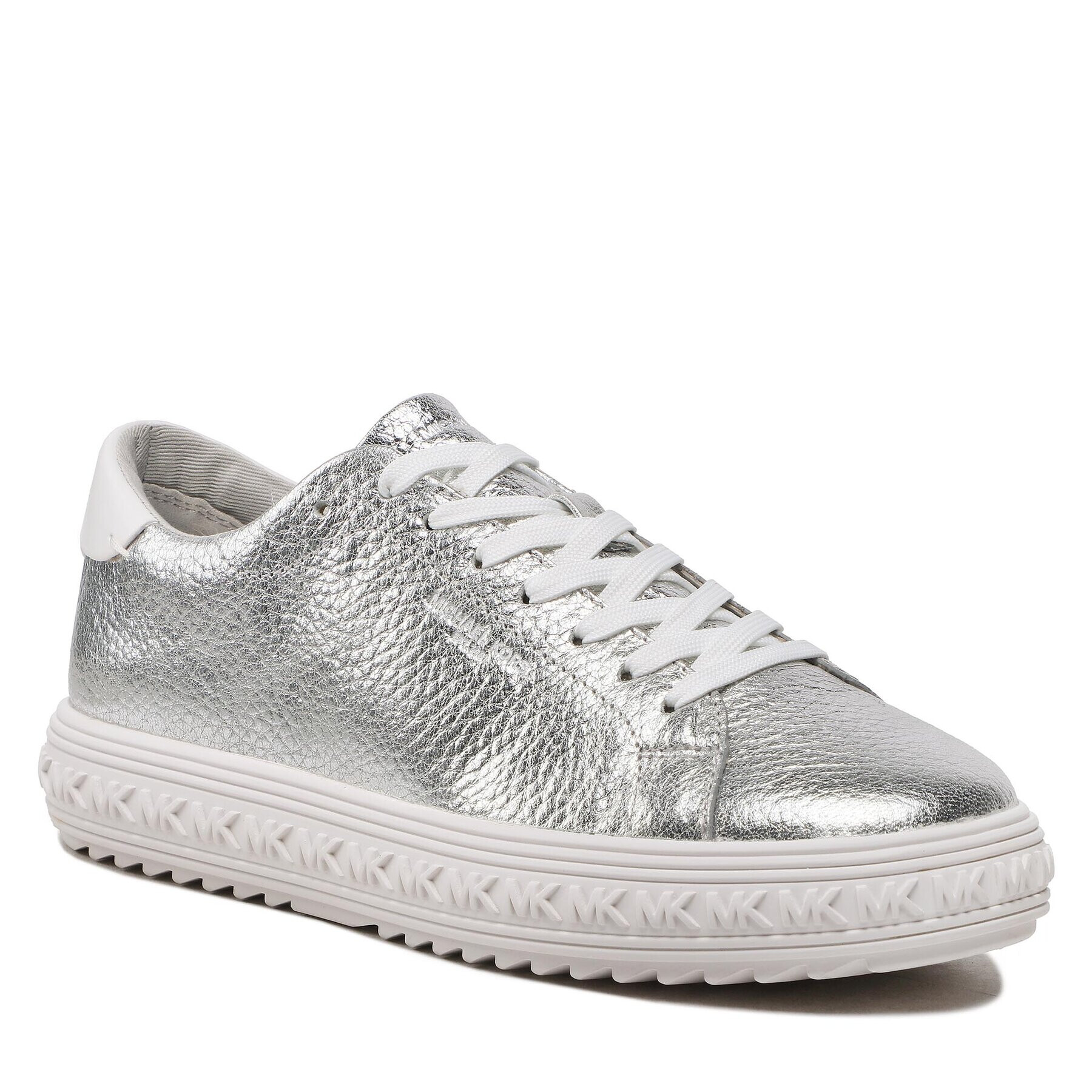 MICHAEL Michael Kors Сникърси Grove Lace Up 43F2GVFS8L Сребрист - Pepit.bg