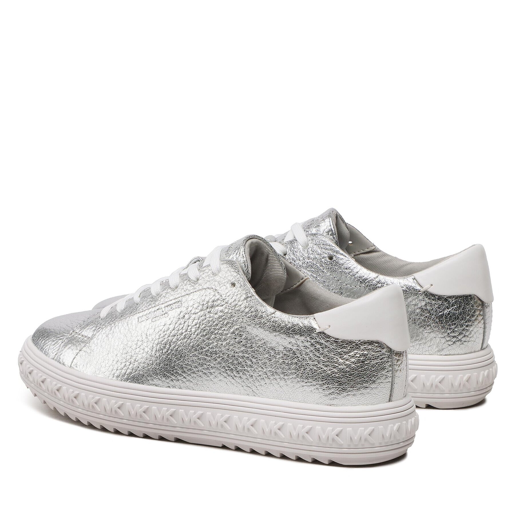 MICHAEL Michael Kors Сникърси Grove Lace Up 43F2GVFS8L Сребрист - Pepit.bg