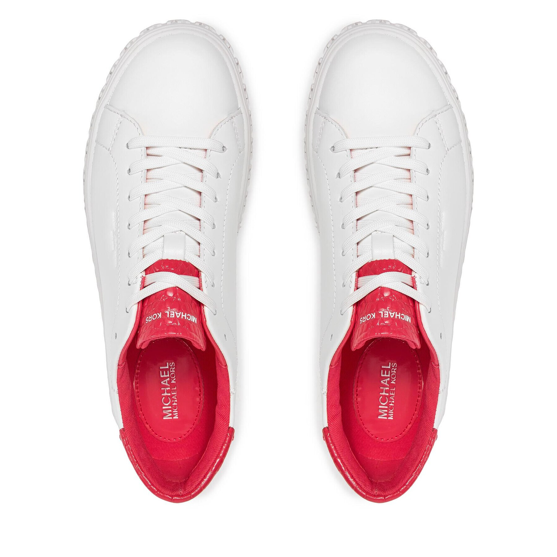 MICHAEL Michael Kors Сникърси Grove Lace Up 43S3GVFS2L Бял - Pepit.bg