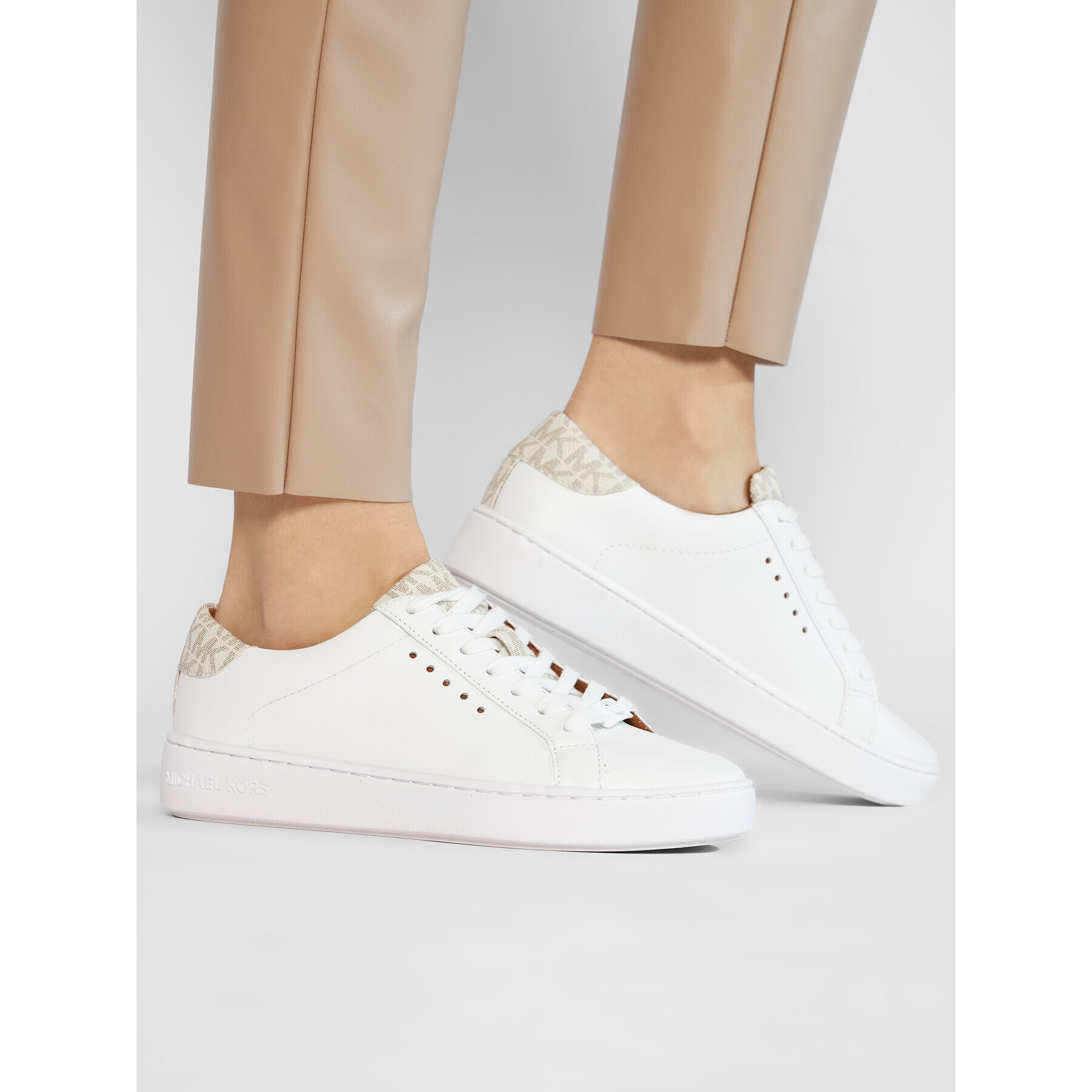 MICHAEL Michael Kors Сникърси Irving Lace Up 43S7IRFS3L Бял - Pepit.bg