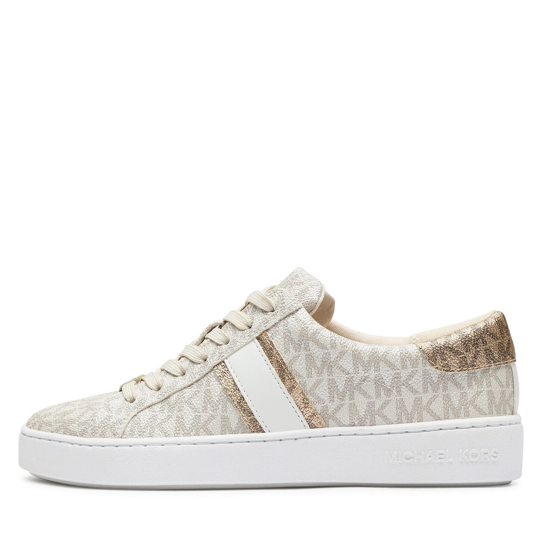 MICHAEL Michael Kors Сникърси Irving Stripe Lace Up 43F3IRFS2B Екрю - Pepit.bg