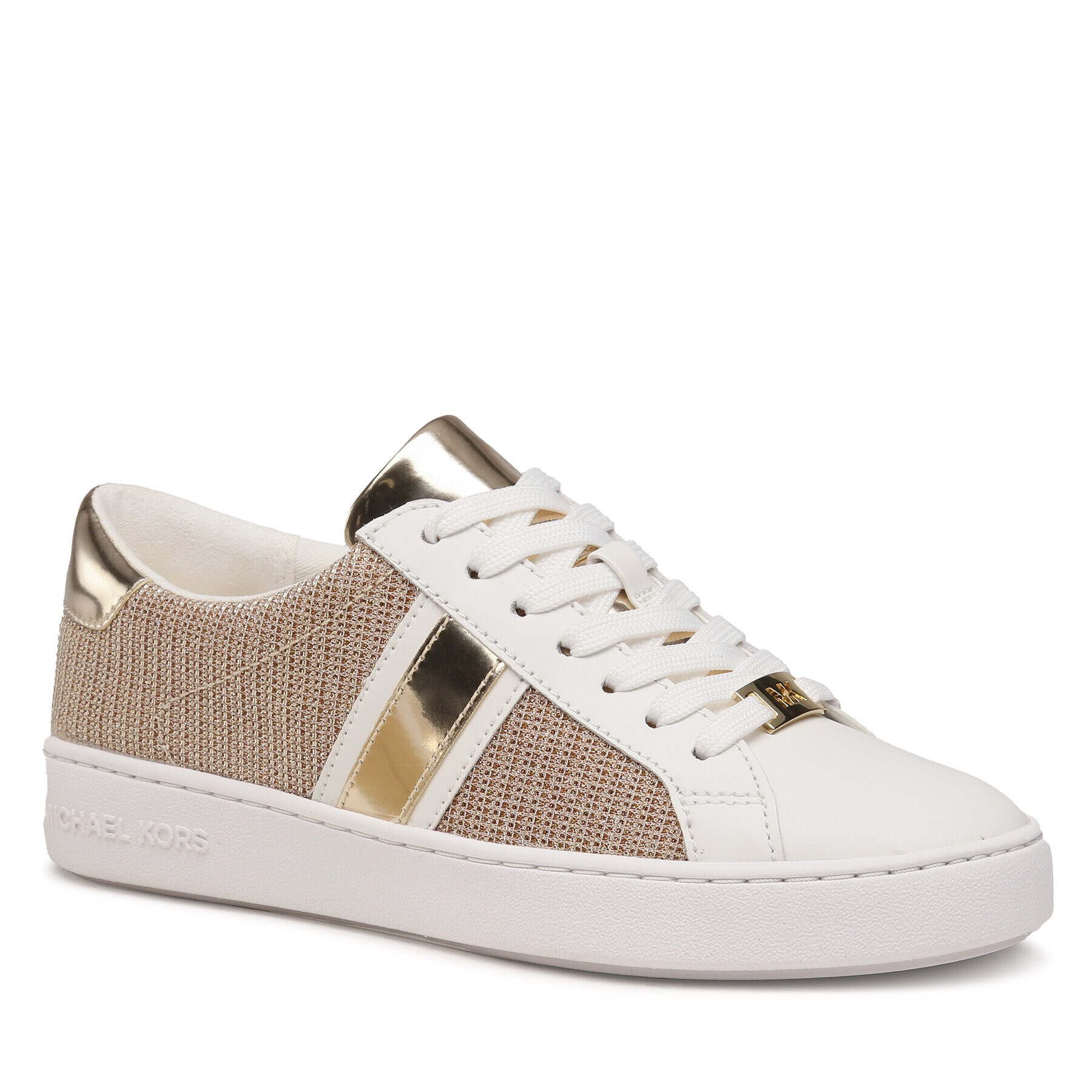 MICHAEL Michael Kors Сникърси Irving Stripe Lace Up 43R2IRFS2D Златист - Pepit.bg