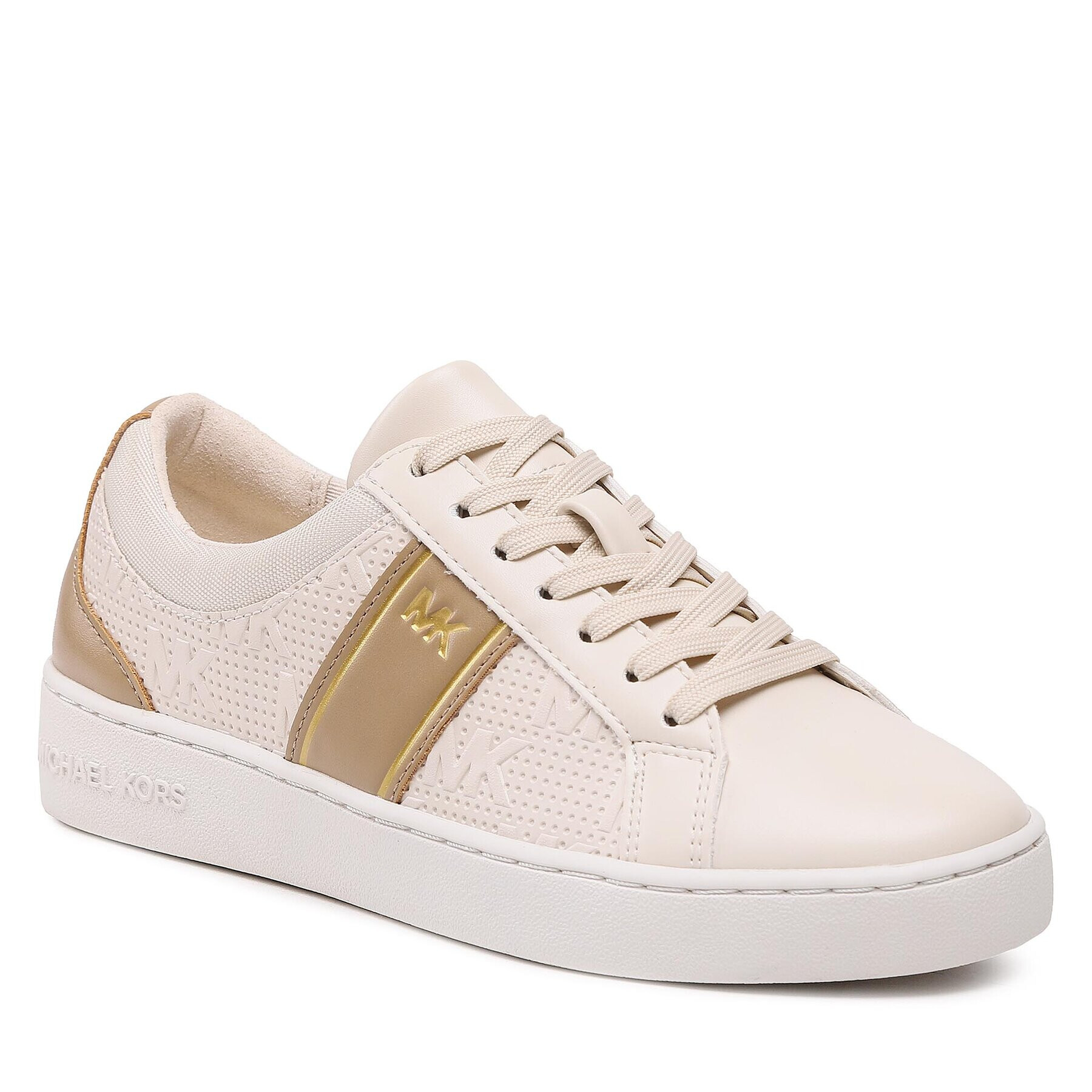 MICHAEL Michael Kors Сникърси Juno Stripe Lace Up 43S3JUFSAB Бежов - Pepit.bg