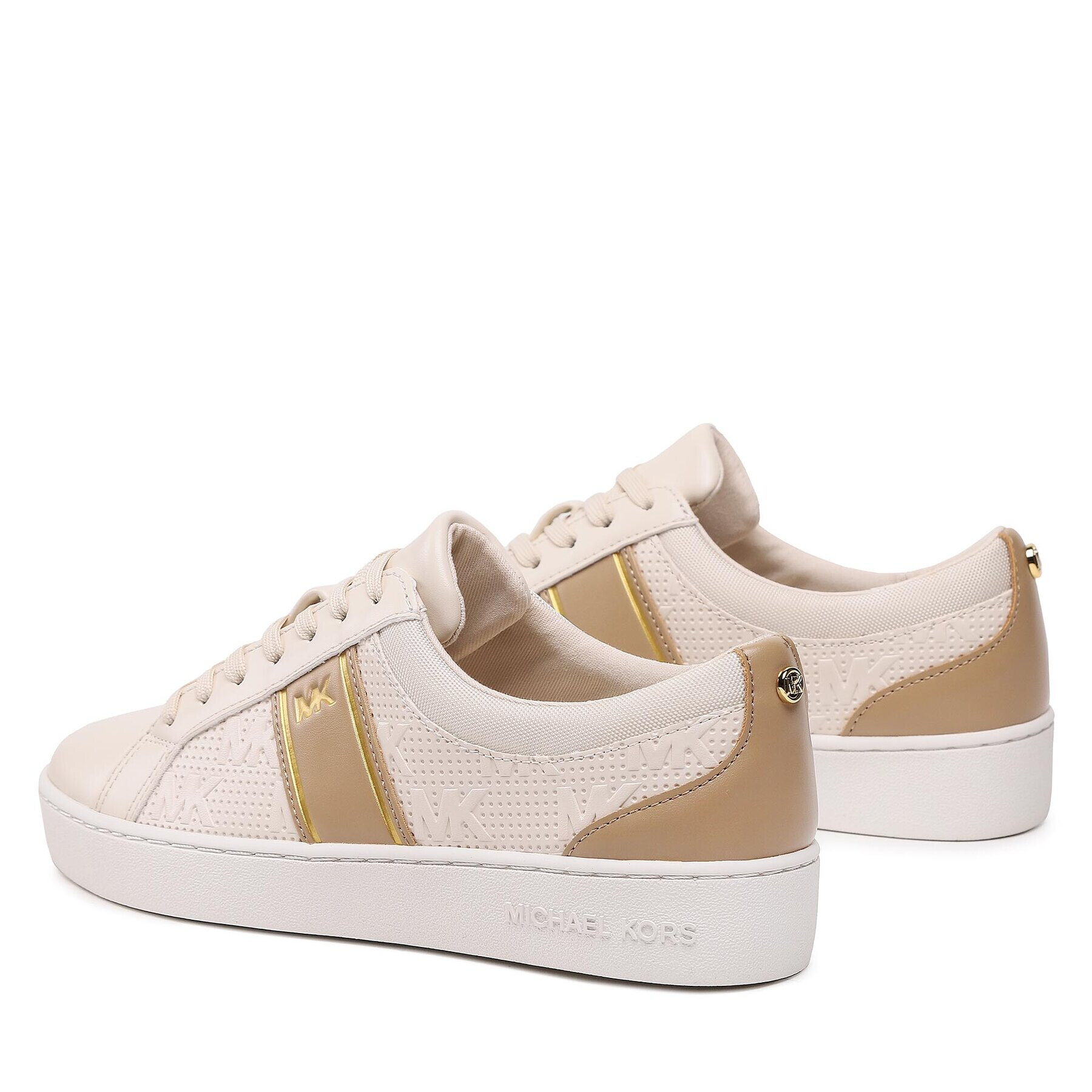 MICHAEL Michael Kors Сникърси Juno Stripe Lace Up 43S3JUFSAB Бежов - Pepit.bg
