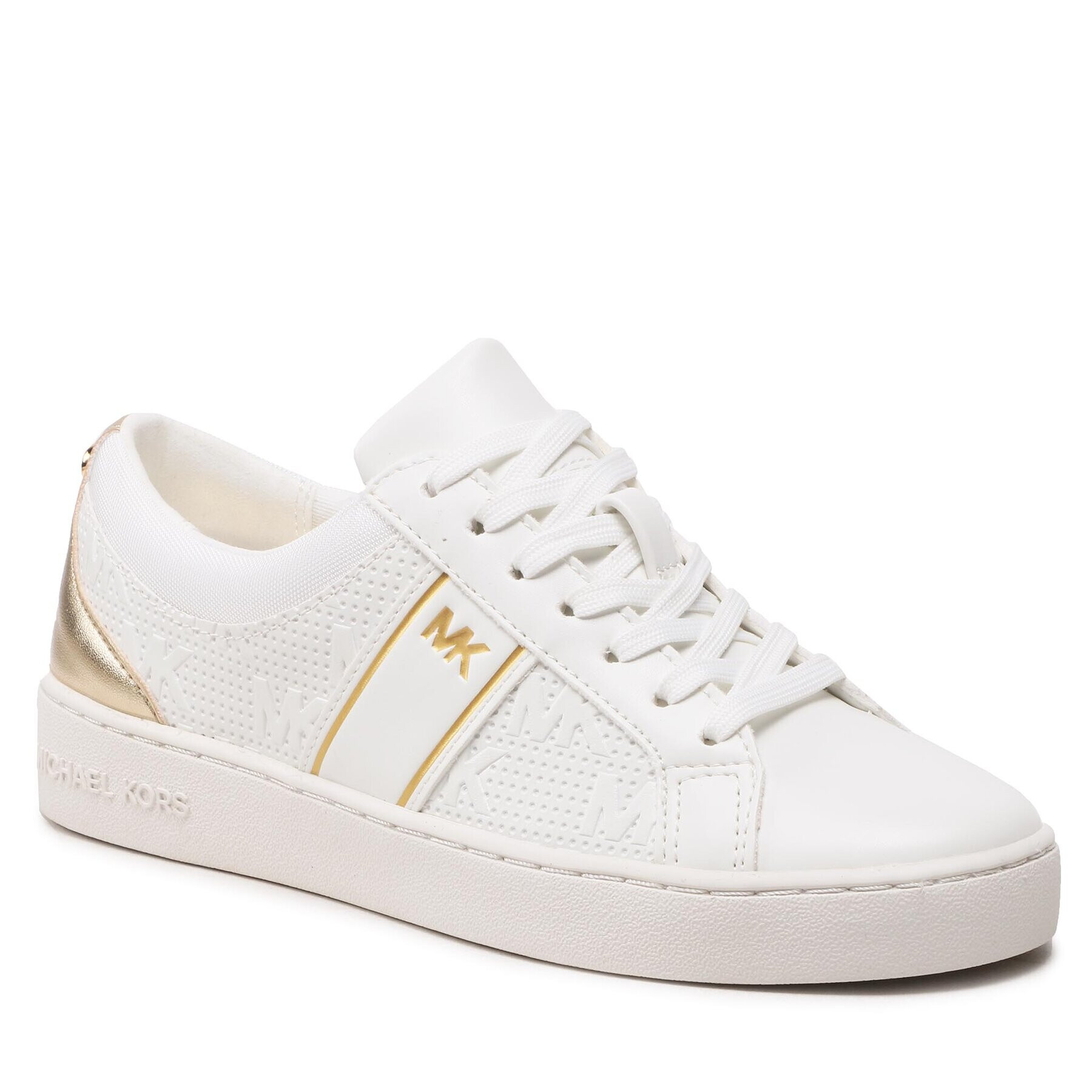 MICHAEL Michael Kors Сникърси Juno Stripe Lacu Up 43S3JUFSCB Бял - Pepit.bg