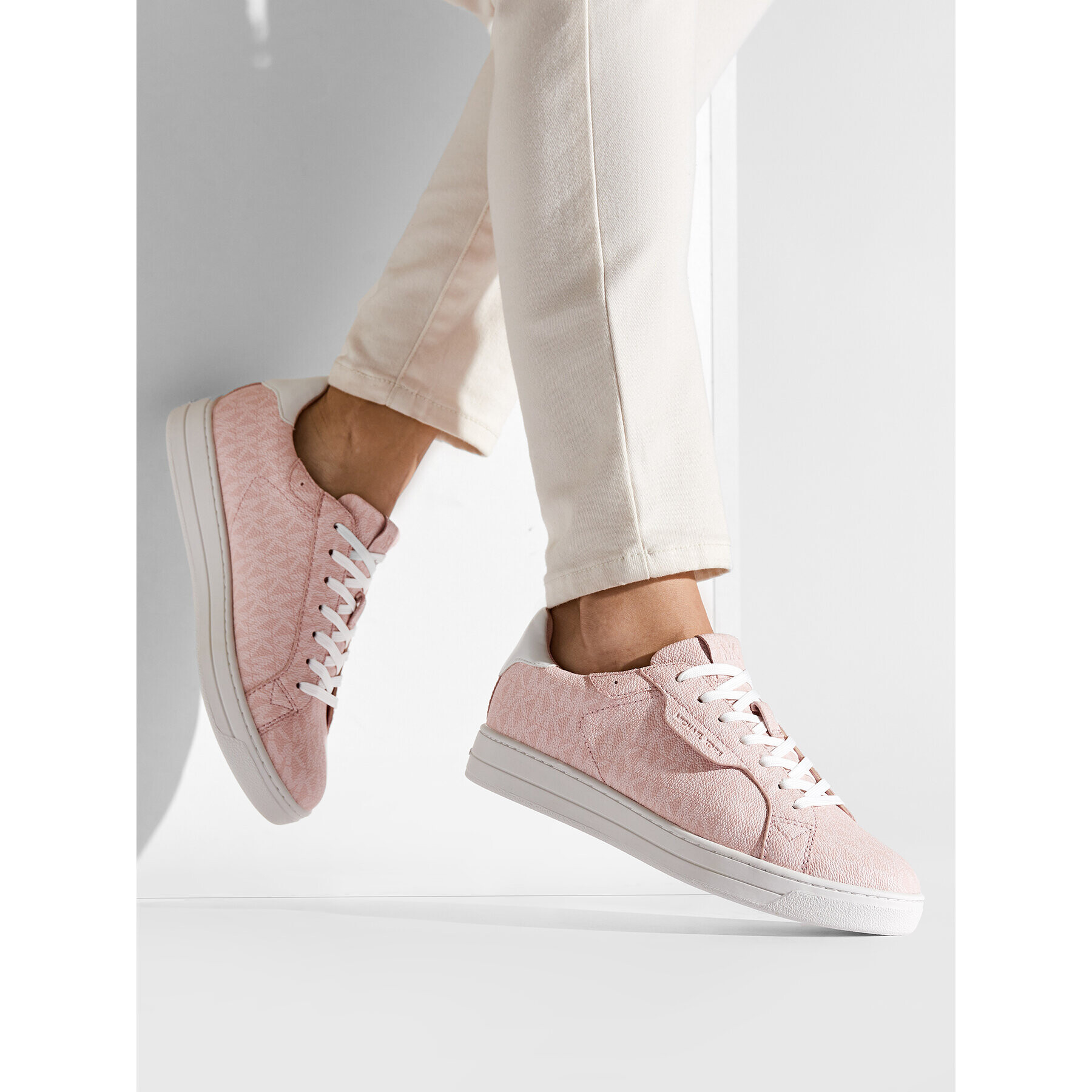 MICHAEL Michael Kors Сникърси Keating Lace Up 43R2KEFS1B Розов - Pepit.bg