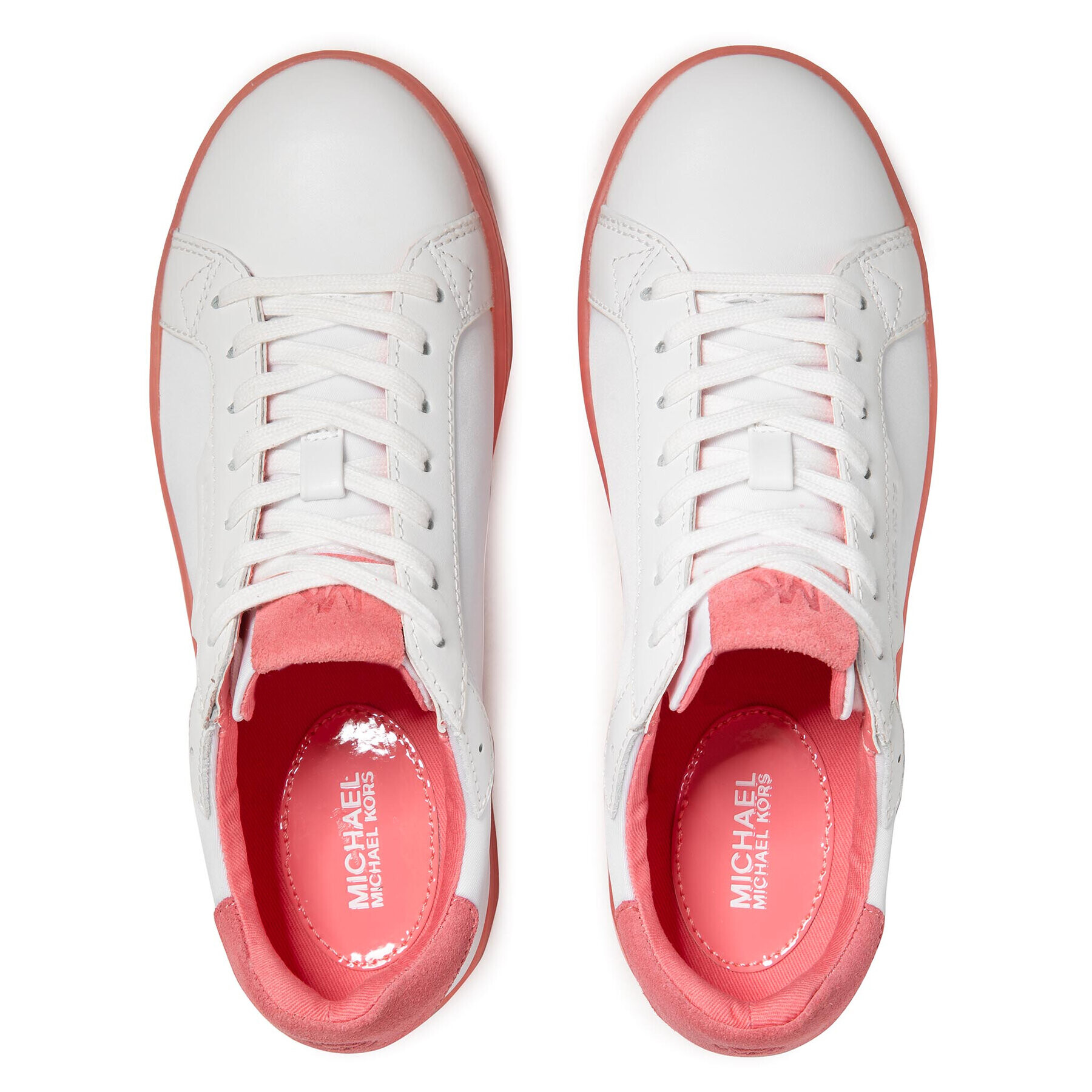 MICHAEL Michael Kors Сникърси Keating Lace Up Бял - Pepit.bg