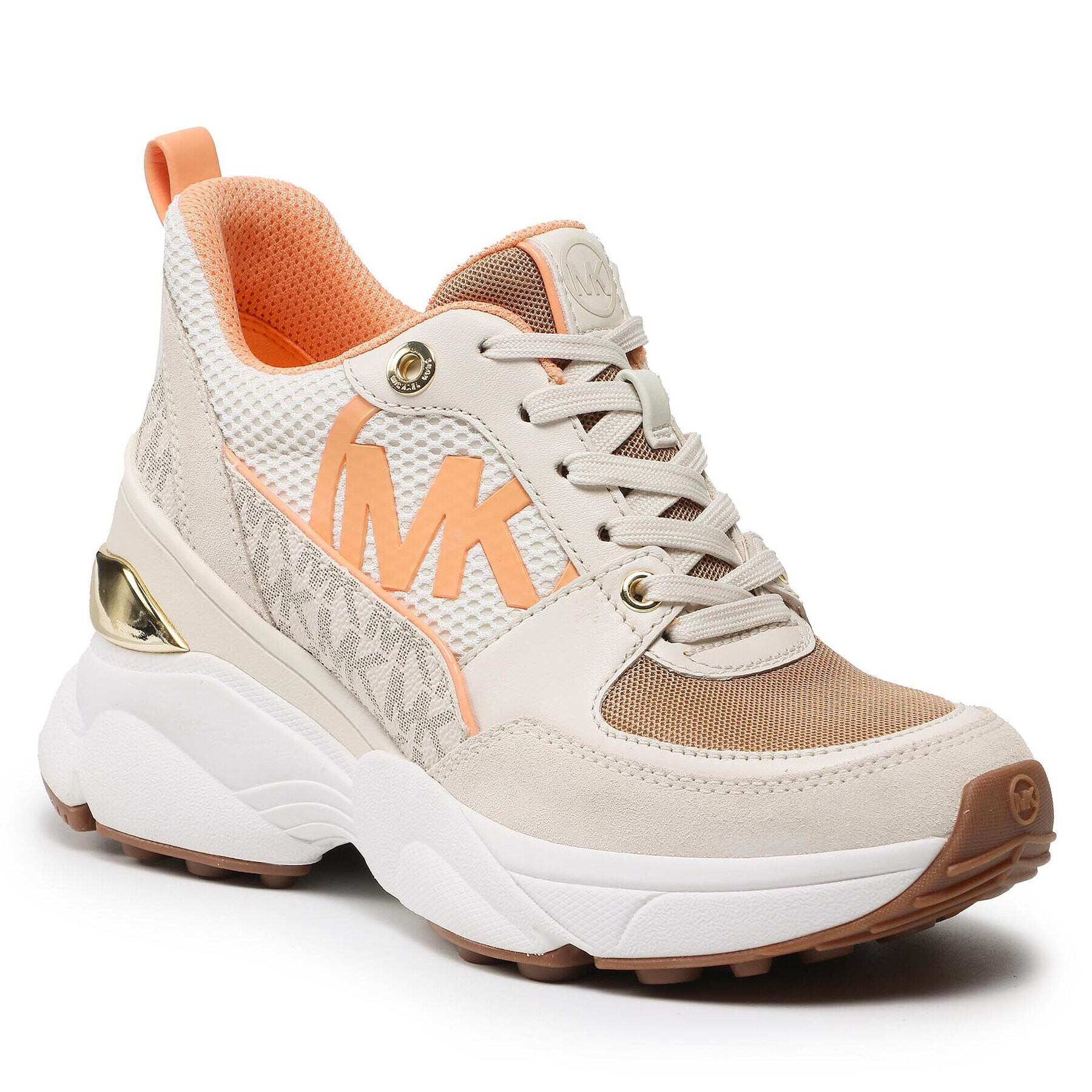 MICHAEL Michael Kors Сникърси Mickey Trainer 43T1MKFS3D Бежов - Pepit.bg