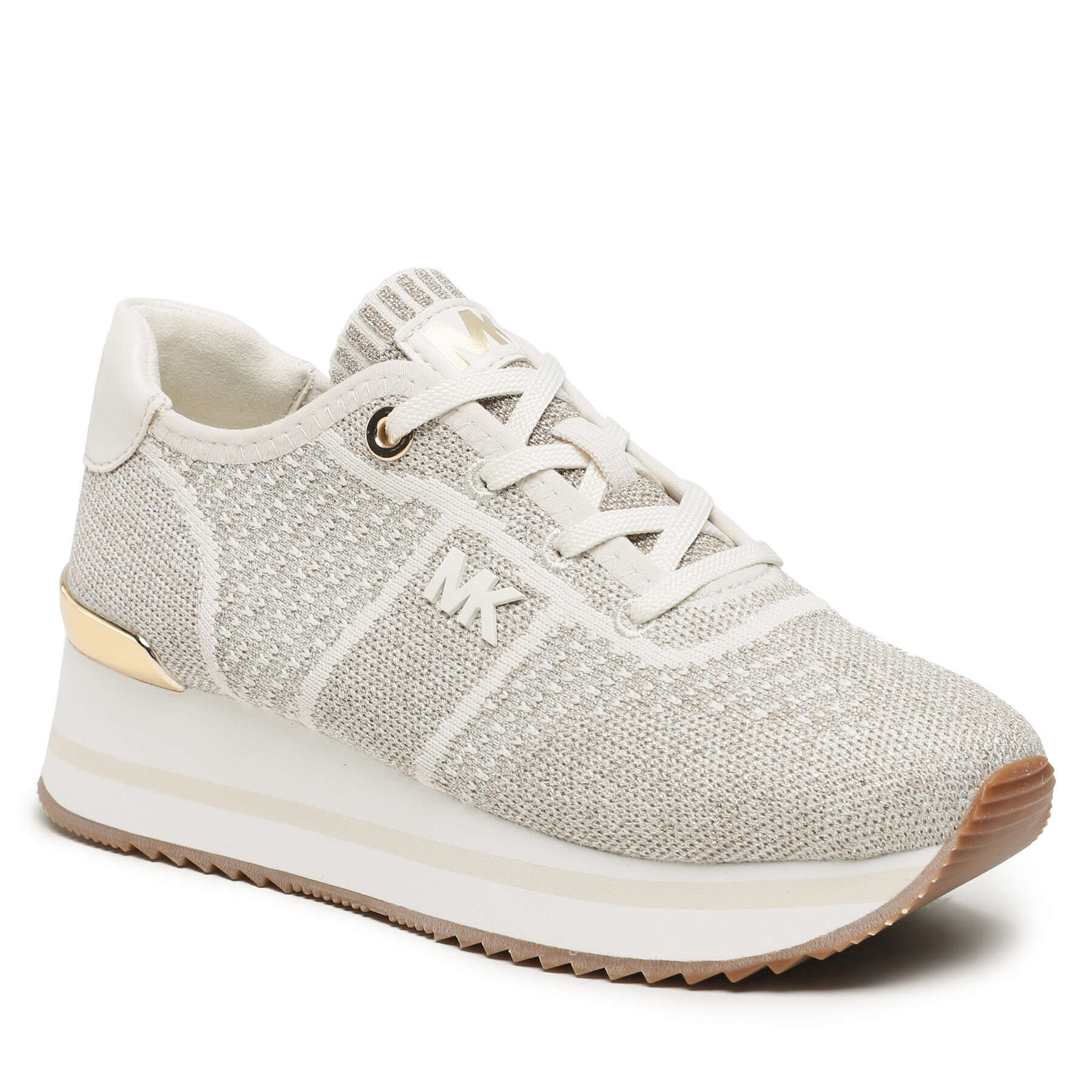 MICHAEL Michael Kors Сникърси Monique Knit Trainer 43F3MQFSAM Бежов - Pepit.bg