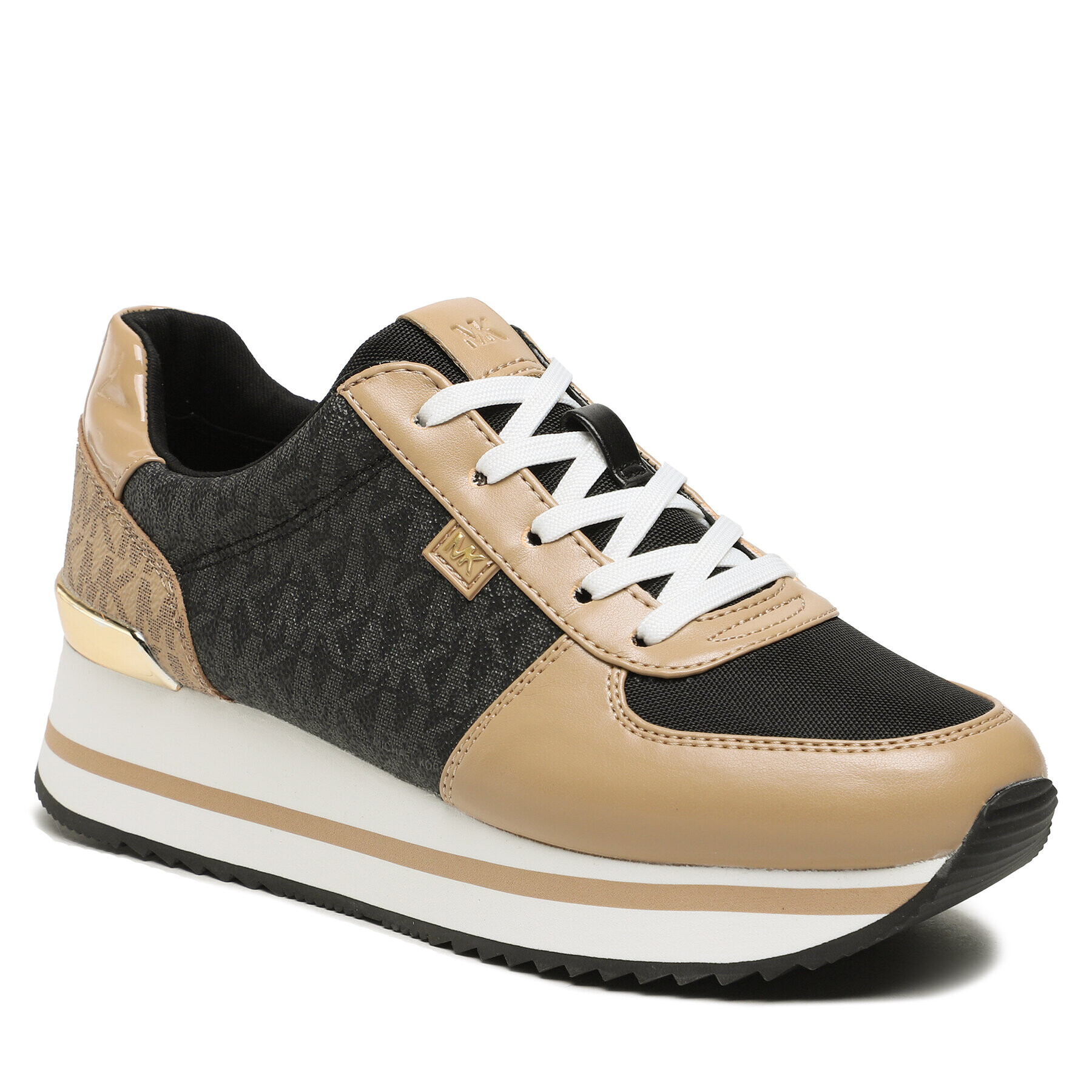 MICHAEL Michael Kors Сникърси Monique Trainer 43F3MQFSAB Кафяв - Pepit.bg