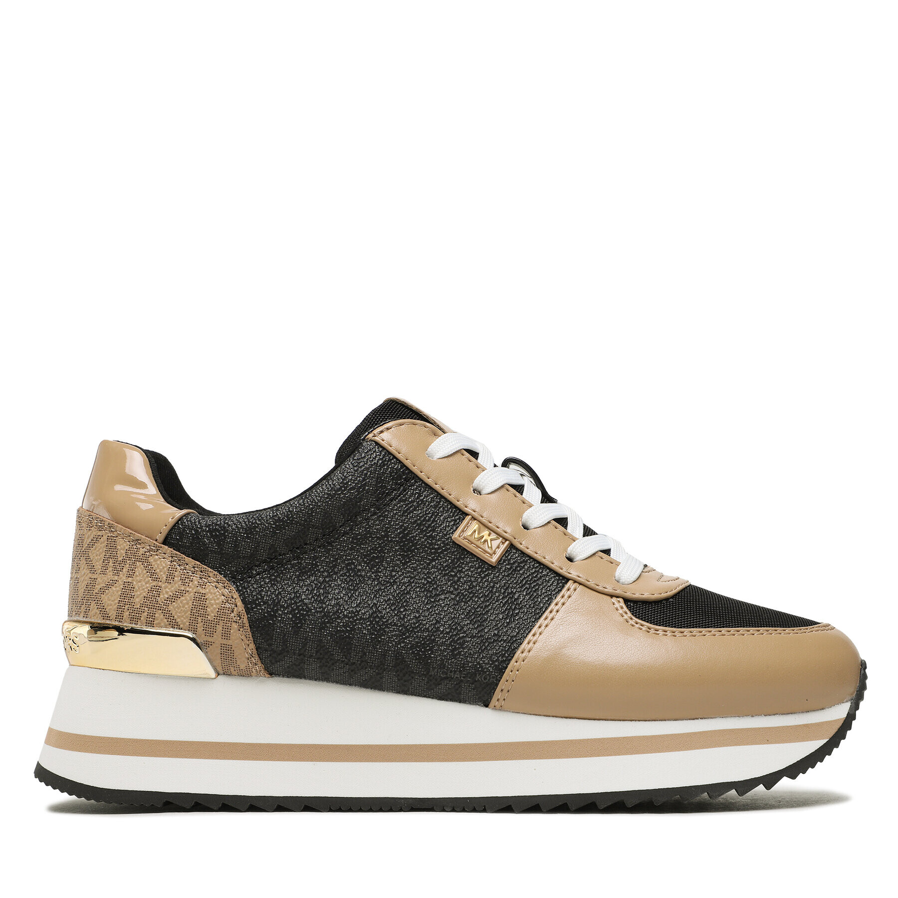 MICHAEL Michael Kors Сникърси Monique Trainer 43F3MQFSAB Кафяв - Pepit.bg
