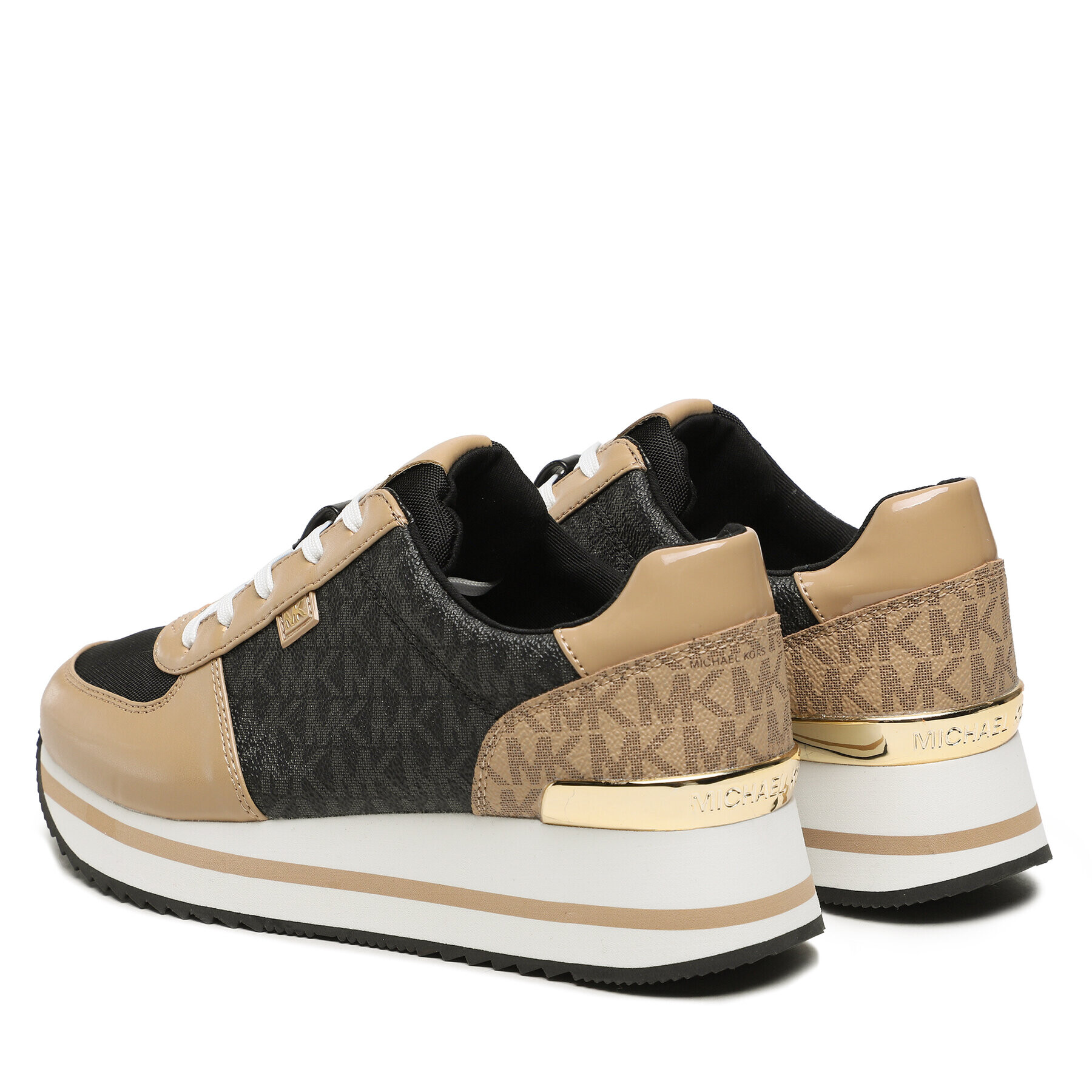 MICHAEL Michael Kors Сникърси Monique Trainer 43F3MQFSAB Кафяв - Pepit.bg