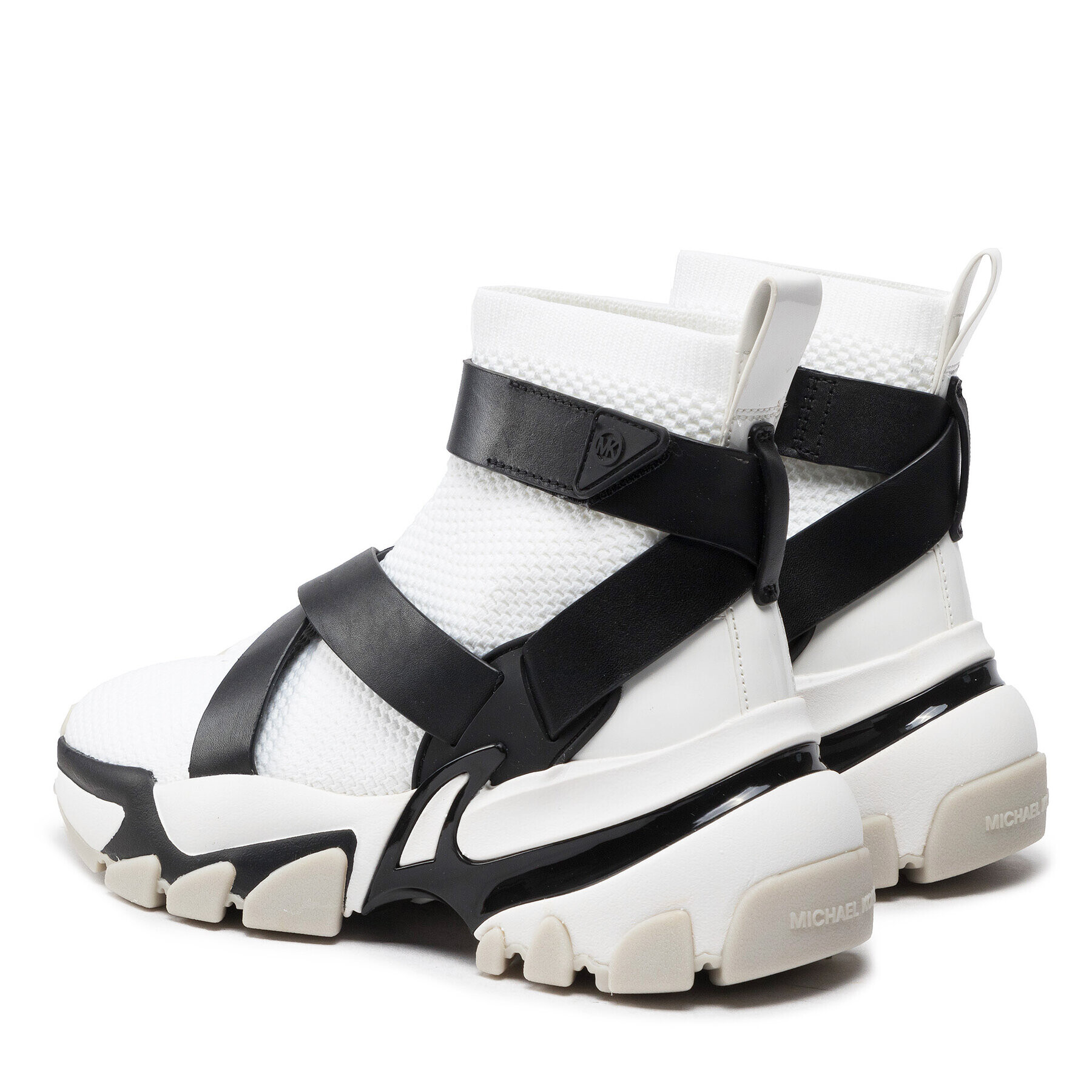MICHAEL Michael Kors Сникърси Nick Strap Bootie 43T2NIFE6D Бял - Pepit.bg
