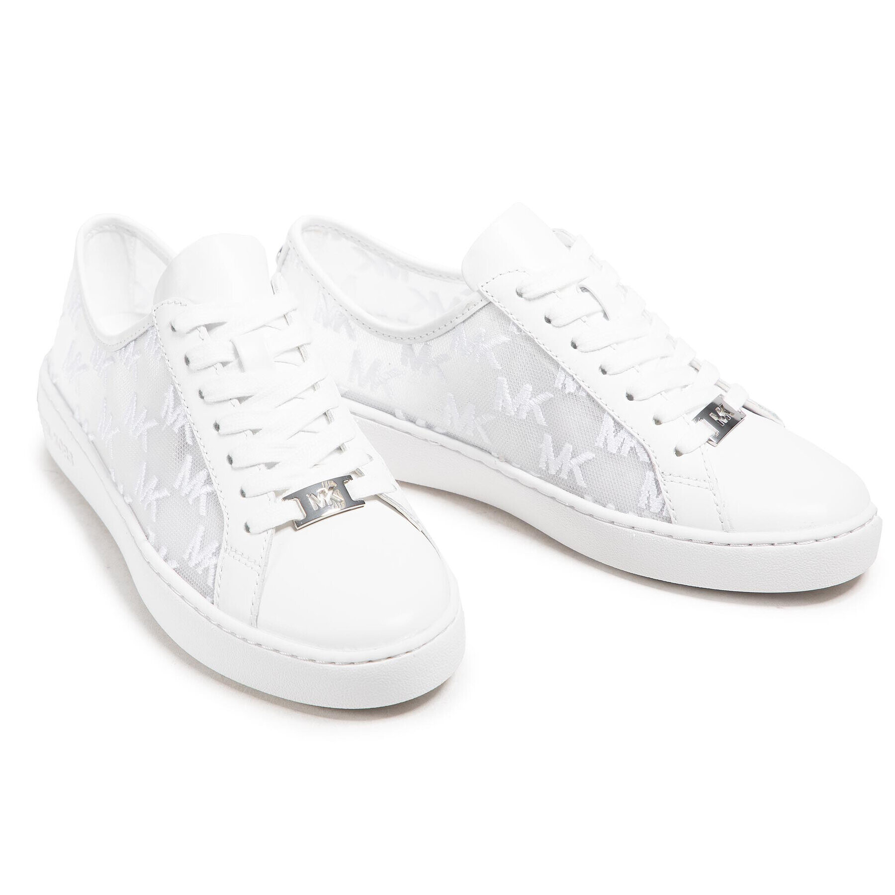 MICHAEL Michael Kors Сникърси Olivia Lace Up 43S1OLFS1D Бял - Pepit.bg